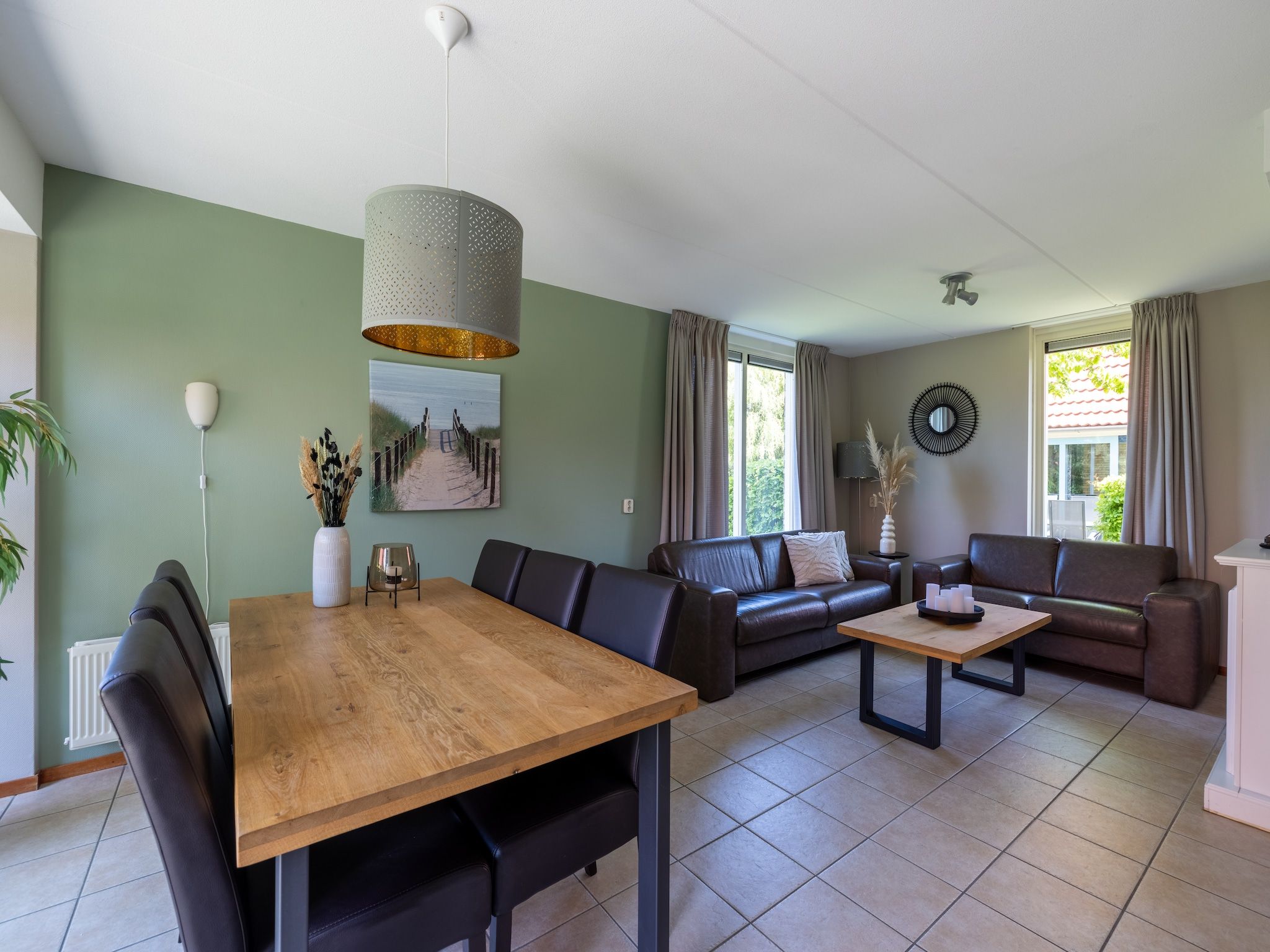 De woonkamer van Villavakantiepark IJsselhof 1 in Andijk
