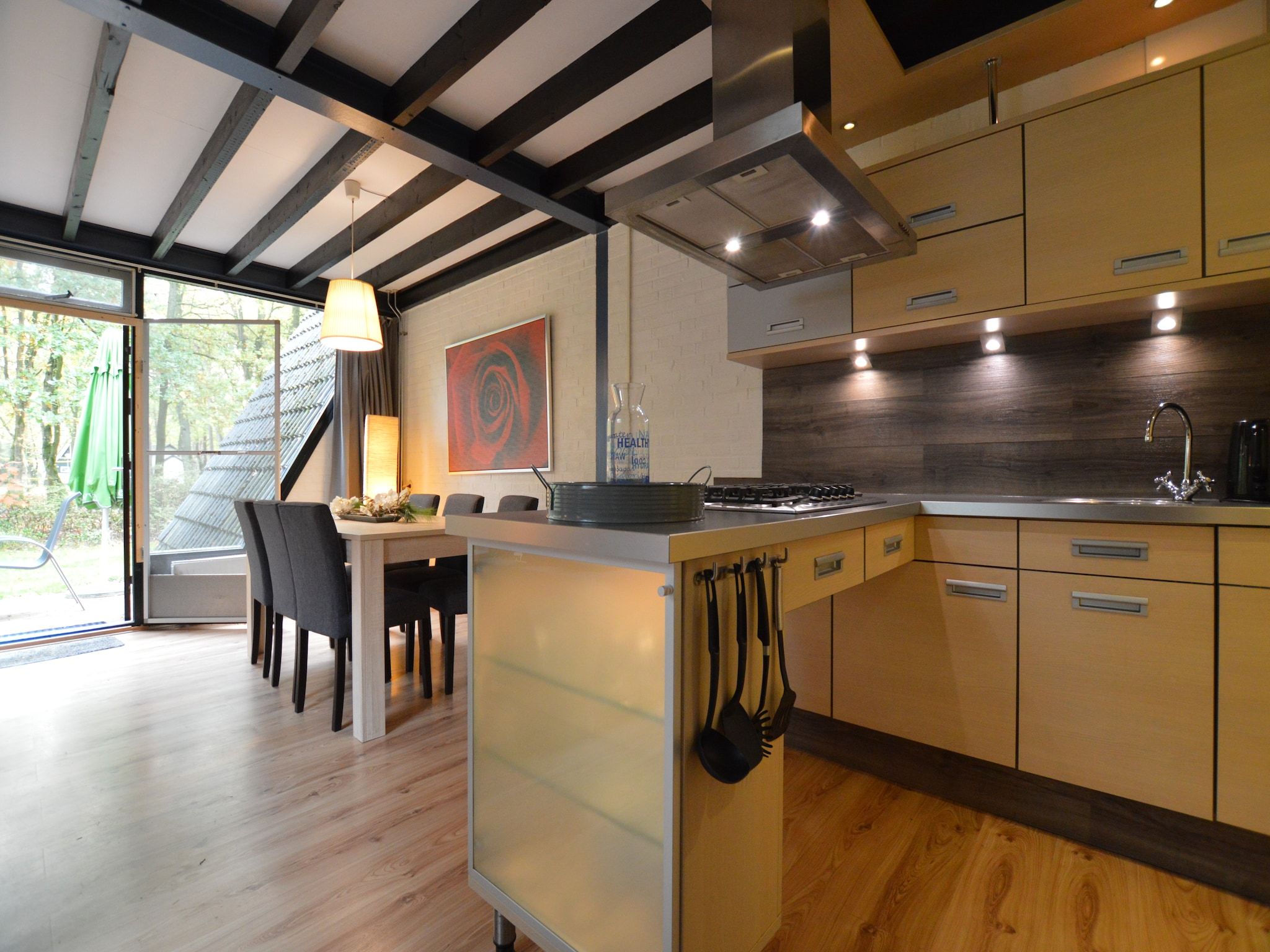 De keuken van Anjer Bungalow 61 in Stramproy