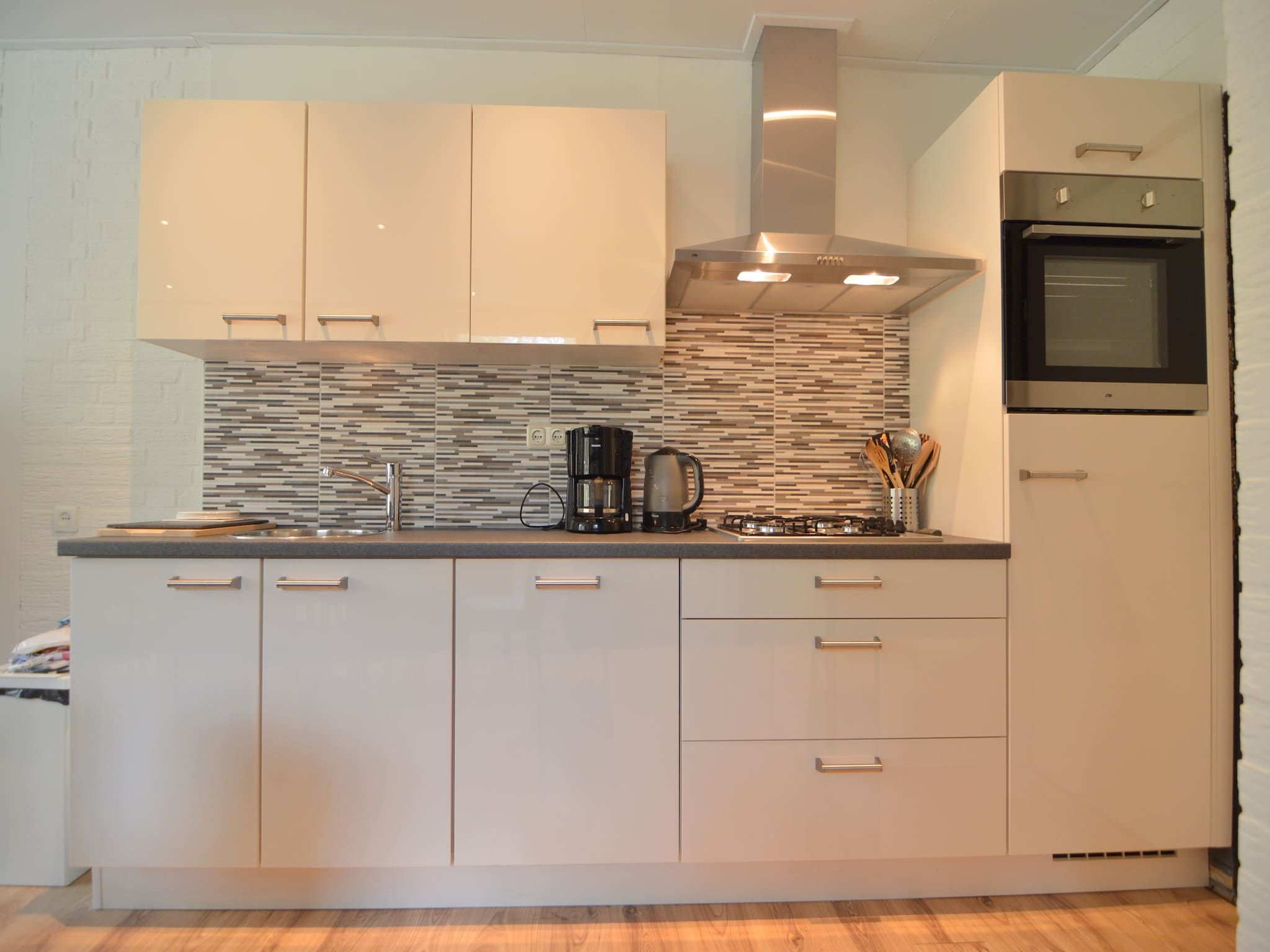 De keuken van Bungalows 48 en 49 in Stramproy