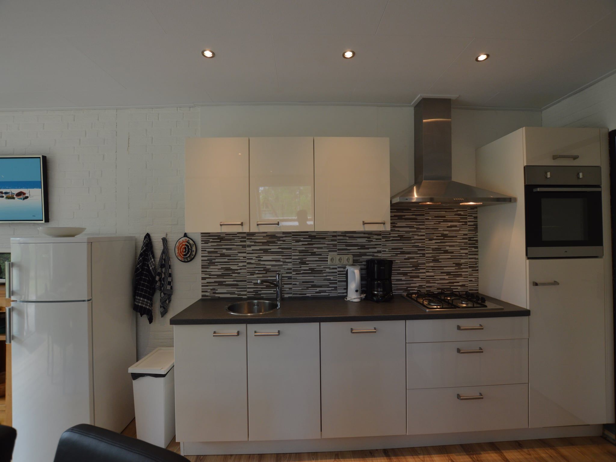 De keuken van Bungalows 48 en 49 in Stramproy