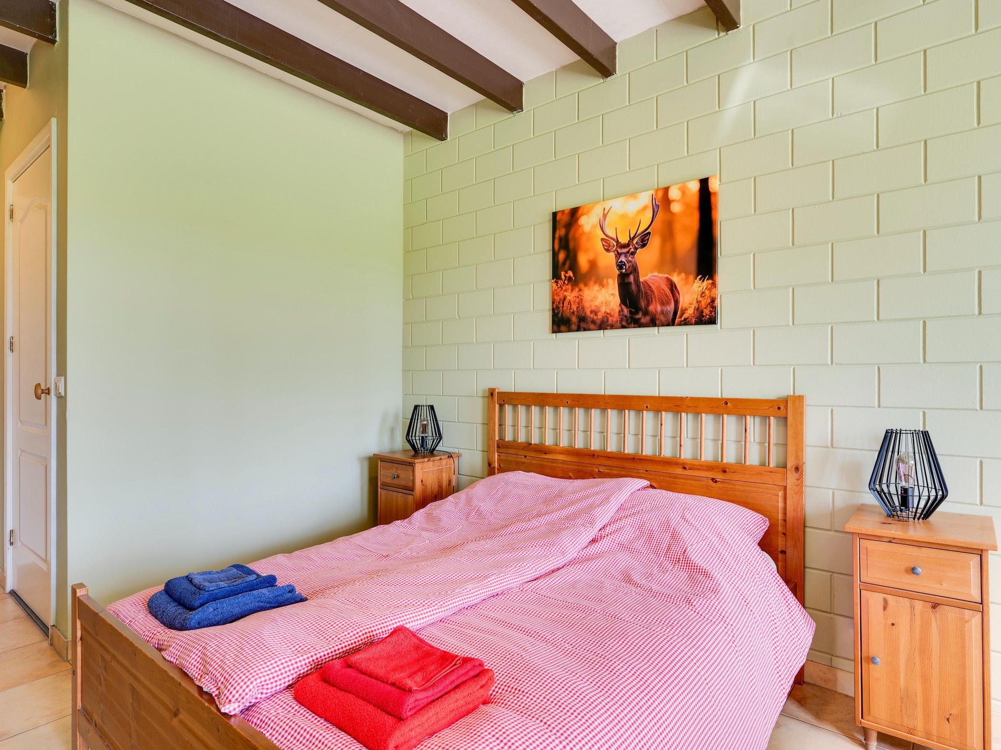 Een slaapkamer van De Kibbelhoeve in Kibbelveen