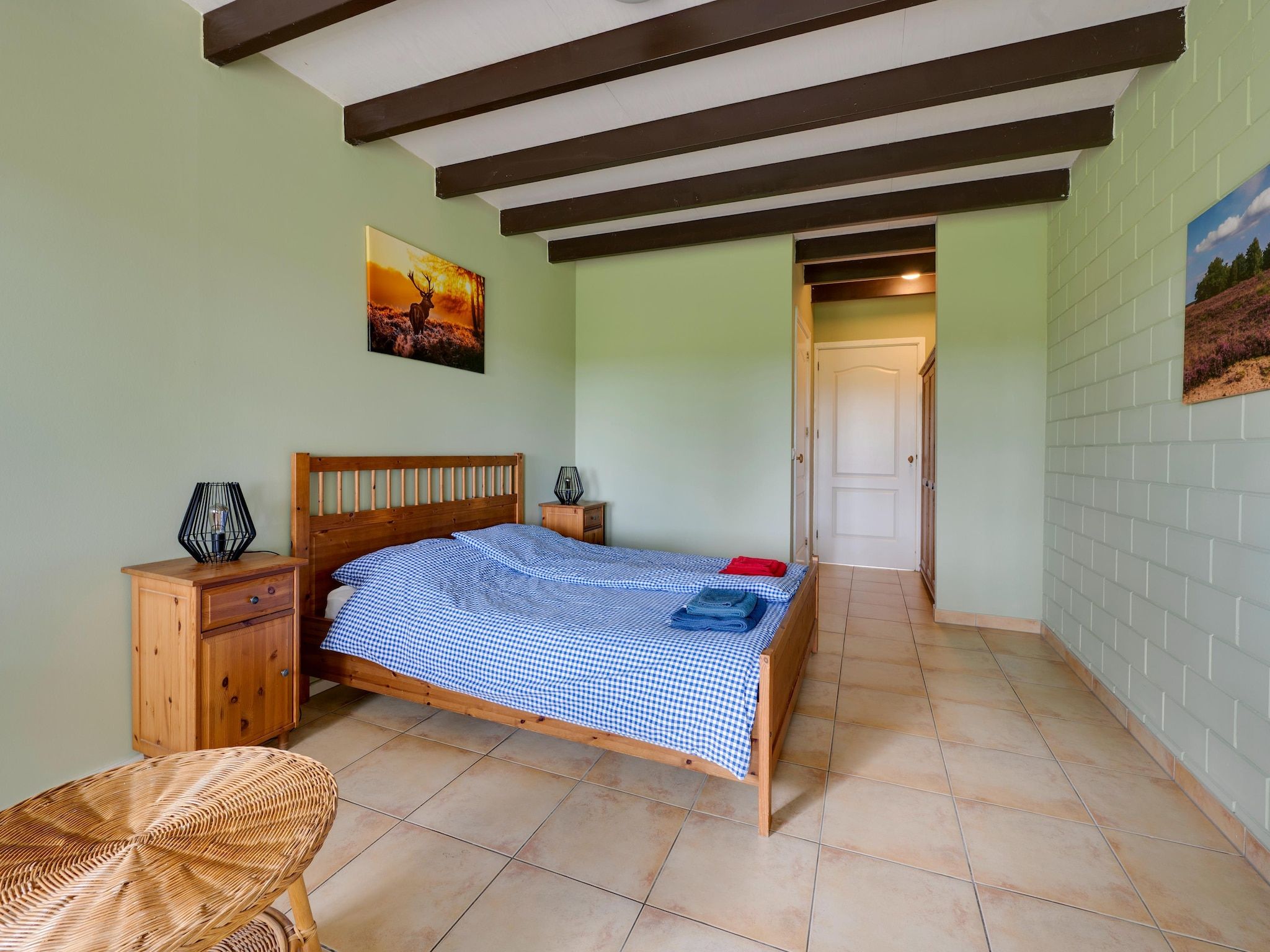 Een slaapkamer van De Kibbelhoeve in Kibbelveen