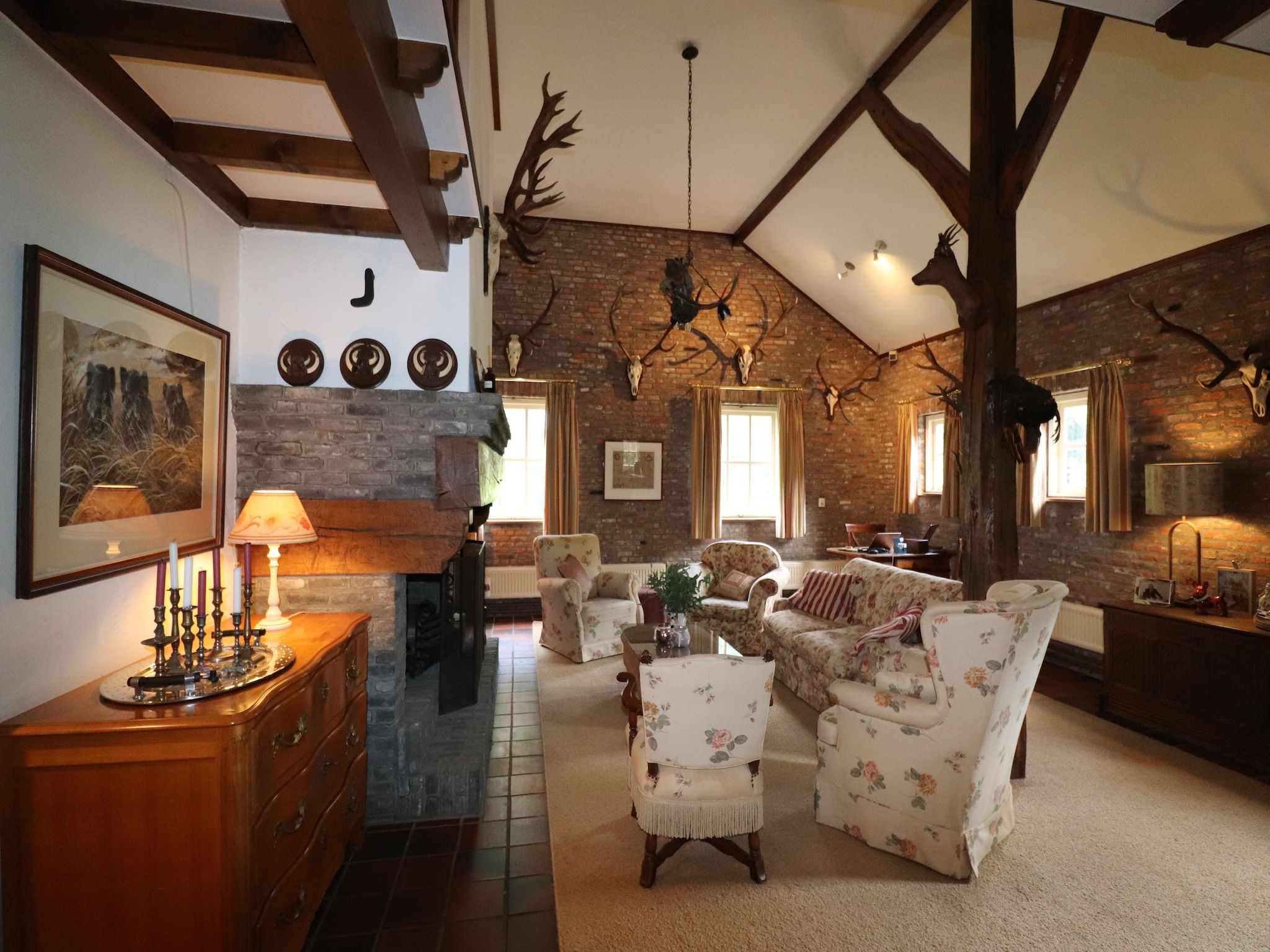 De woonkamer van Landgoed de Klimberg in Rheezerveen