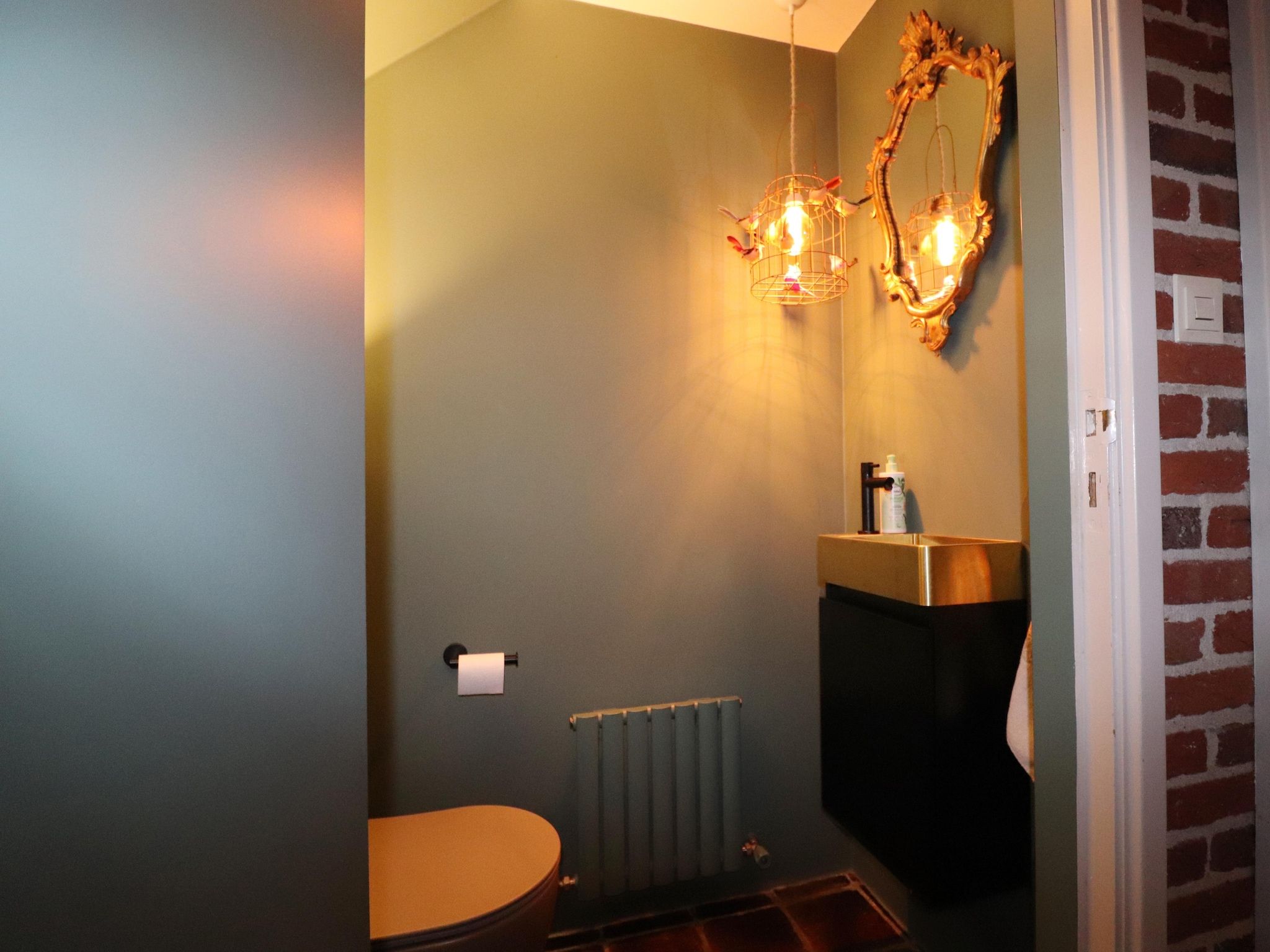 De badkamer van Landgoed de Klimberg in Rheezerveen