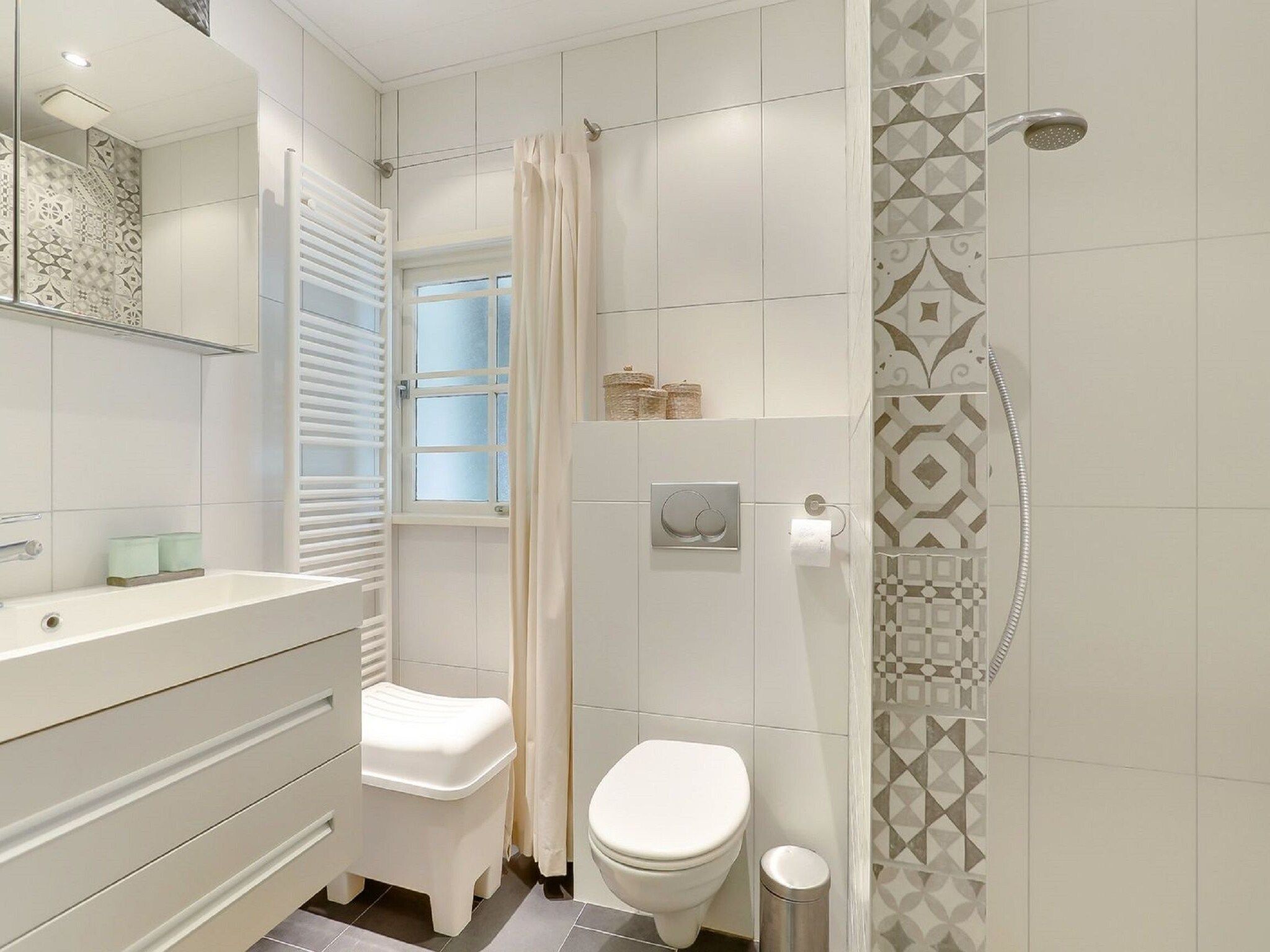 De badkamer van Vakantiepark Sandberghe 3 in Uden