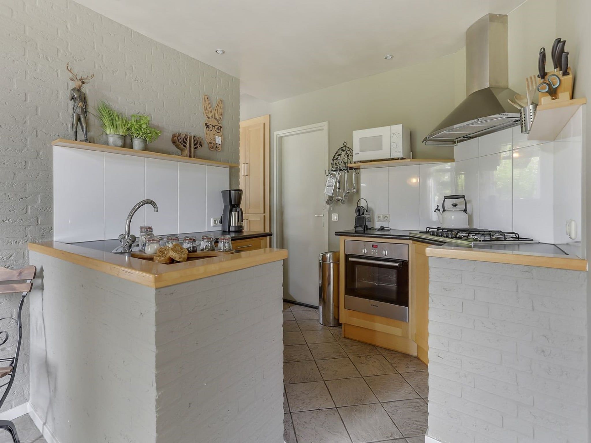 De keuken van Vakantiepark Sandberghe 5 in Uden