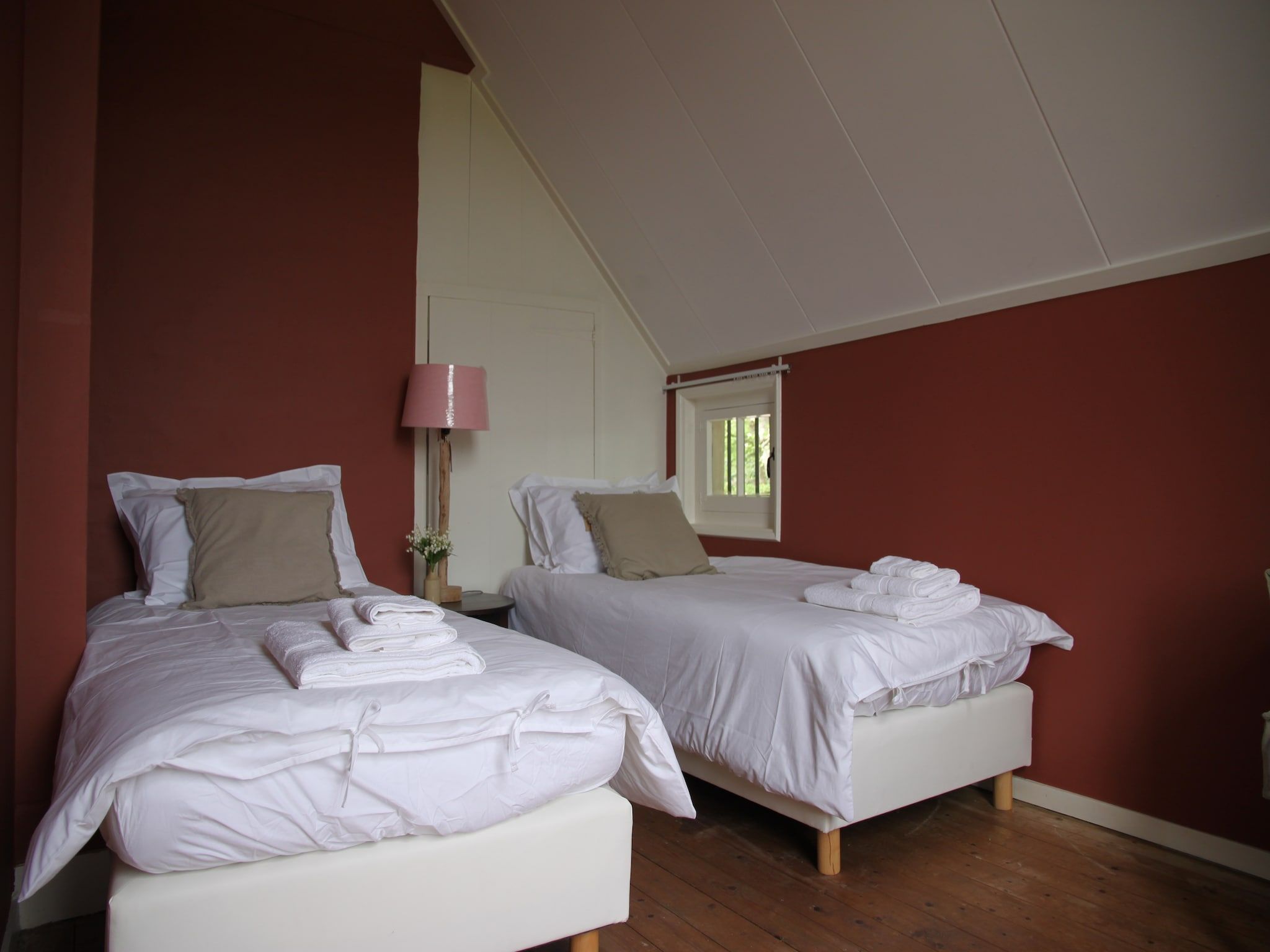 Een slaapkamer van Hofstede Groot Blankenstein in Doorn