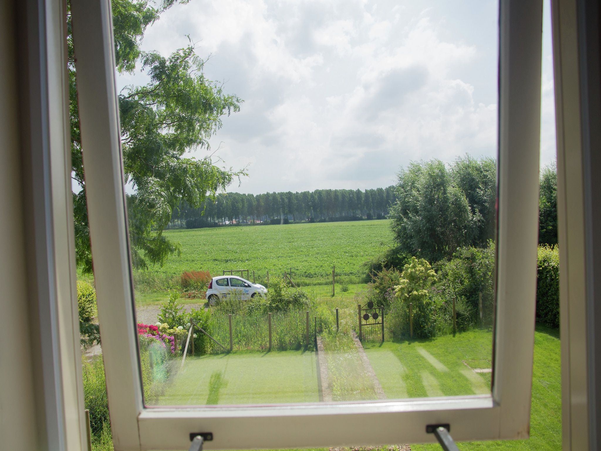 Het uitzicht vanaf De Biezenknop in Eede