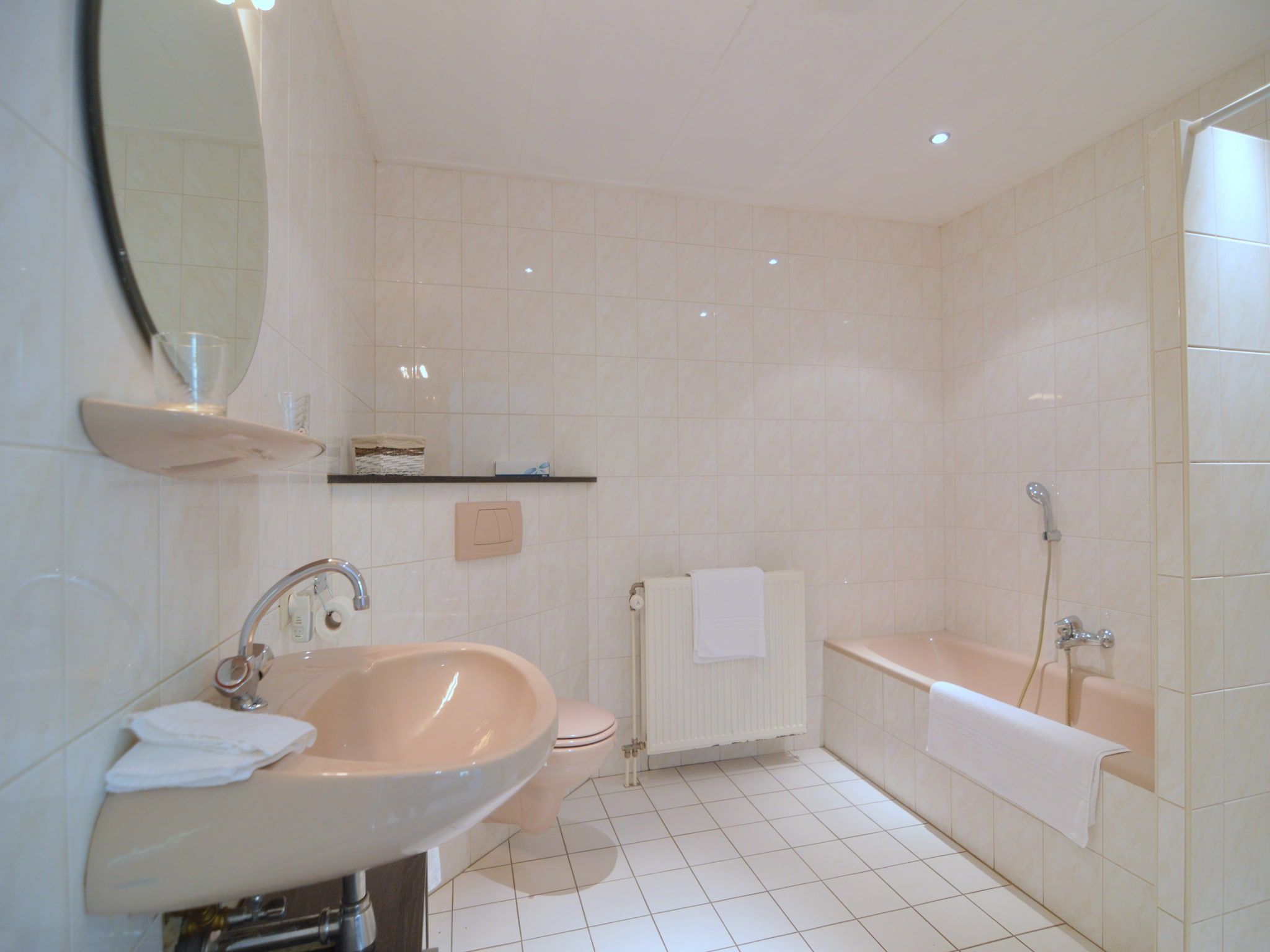 De badkamer van Gelink Hof in Rekken