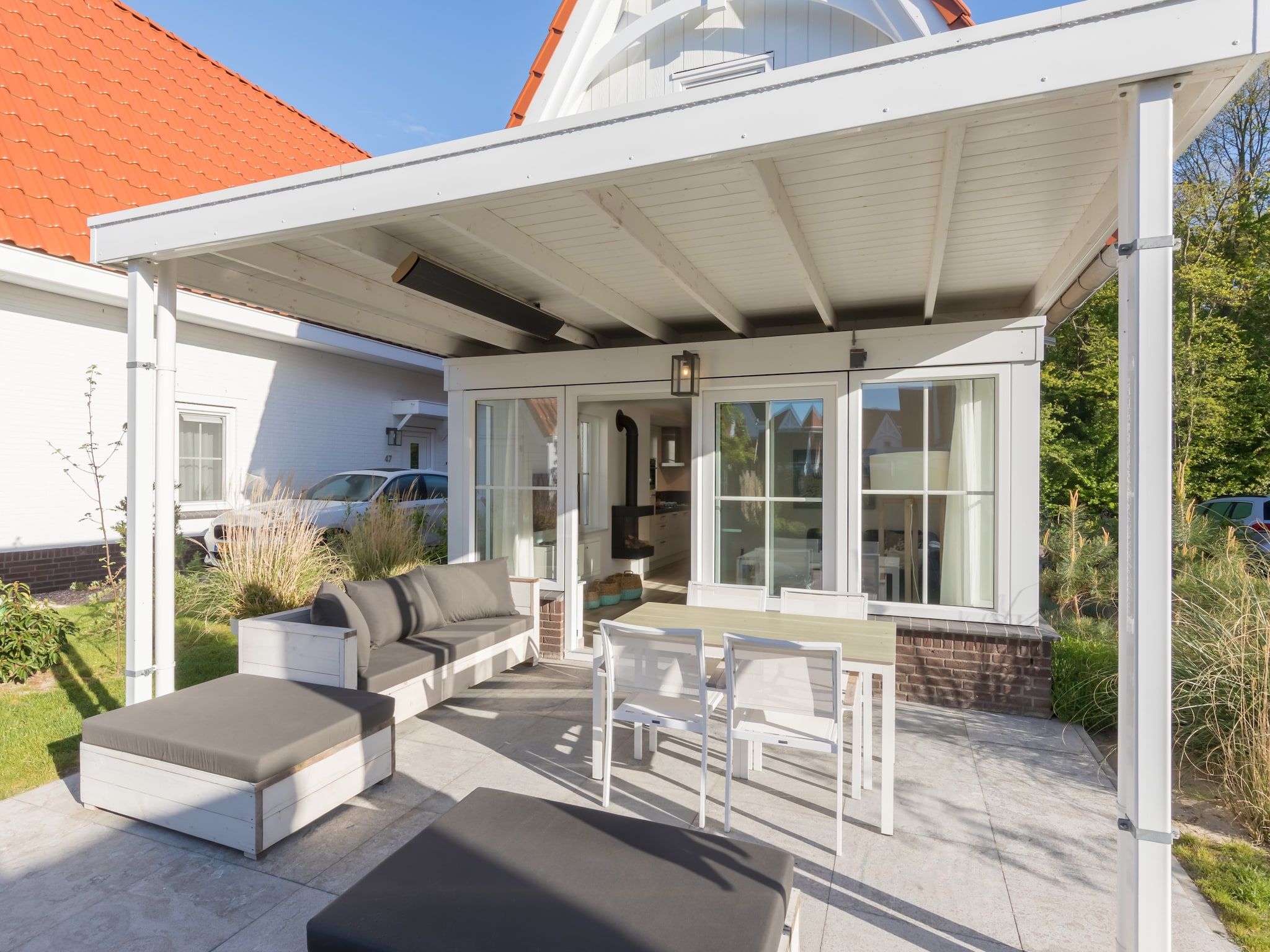 De tuin van Noordzee Résidence Dishoek 4 in Koudekerke