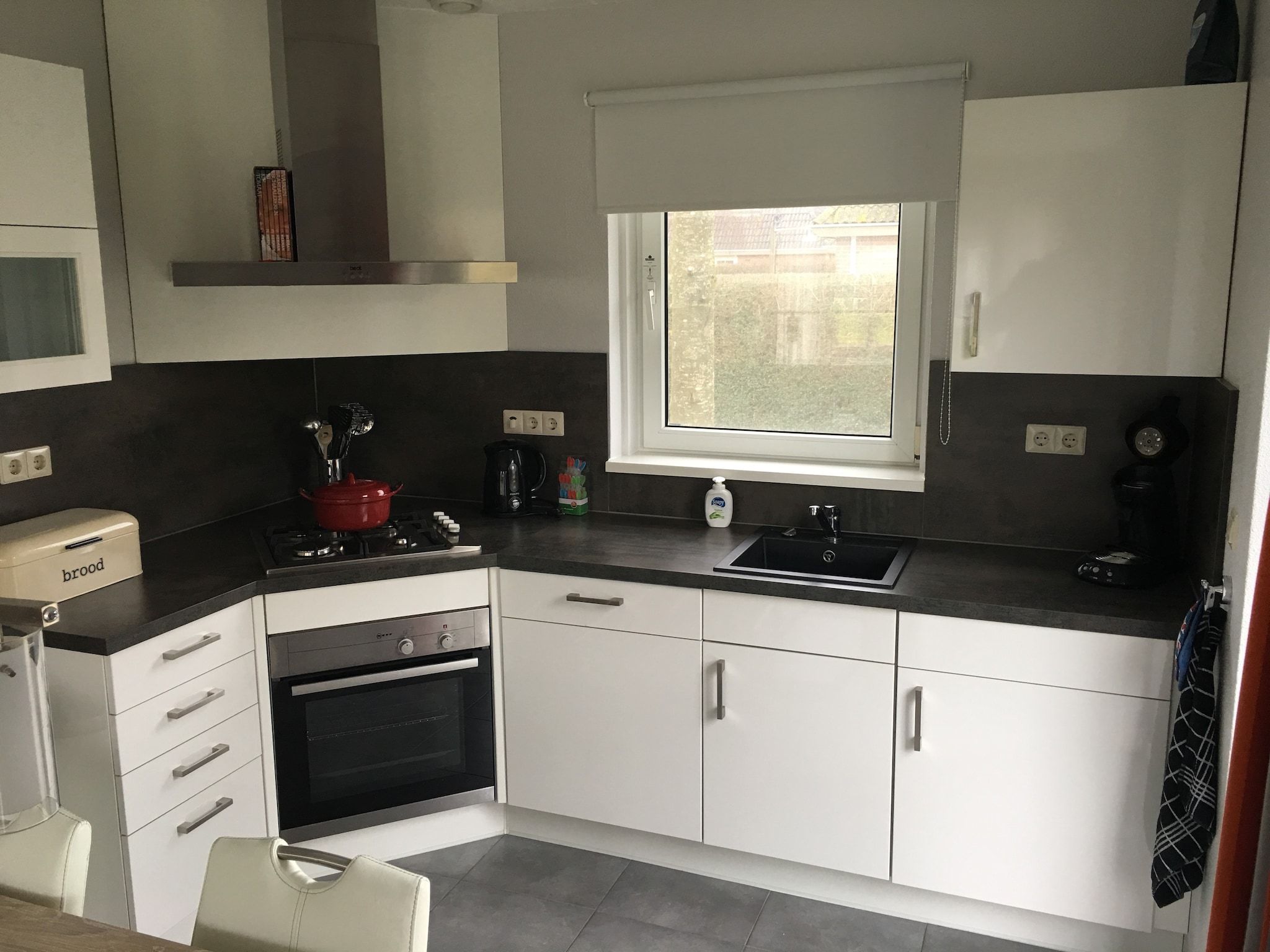 De keuken van Buitenplaats It Wiid 7 in Eernewoud