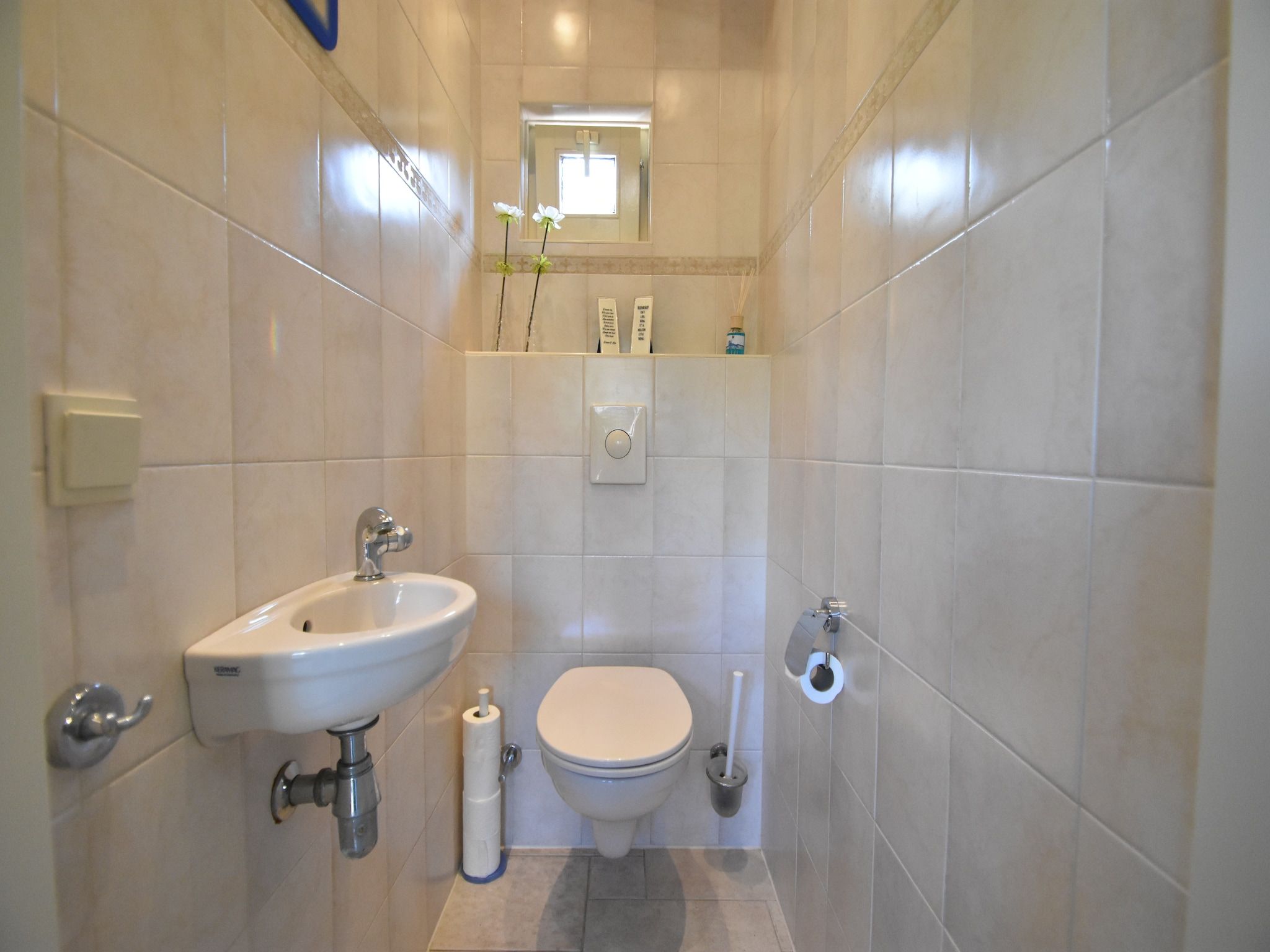 De badkamer van Het Mosselhuys in Bruinisse