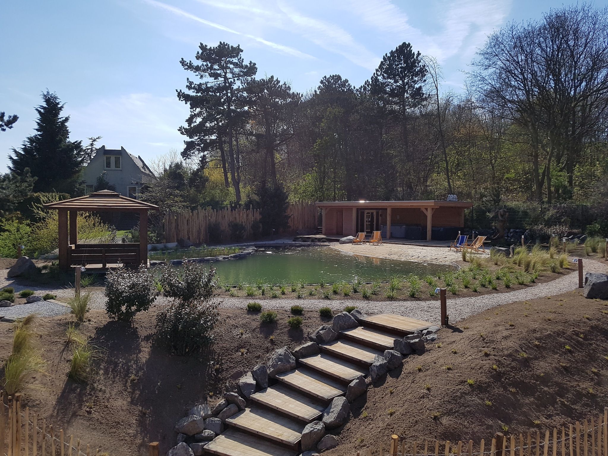 De tuin van Duinvilla Noordwijk in Noordwijk