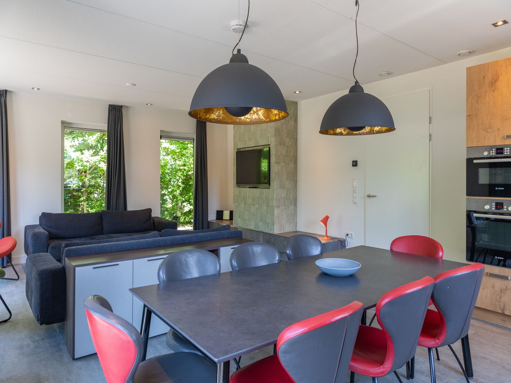 De woonkamer van Tempelier 39 in Den Burg-Texel