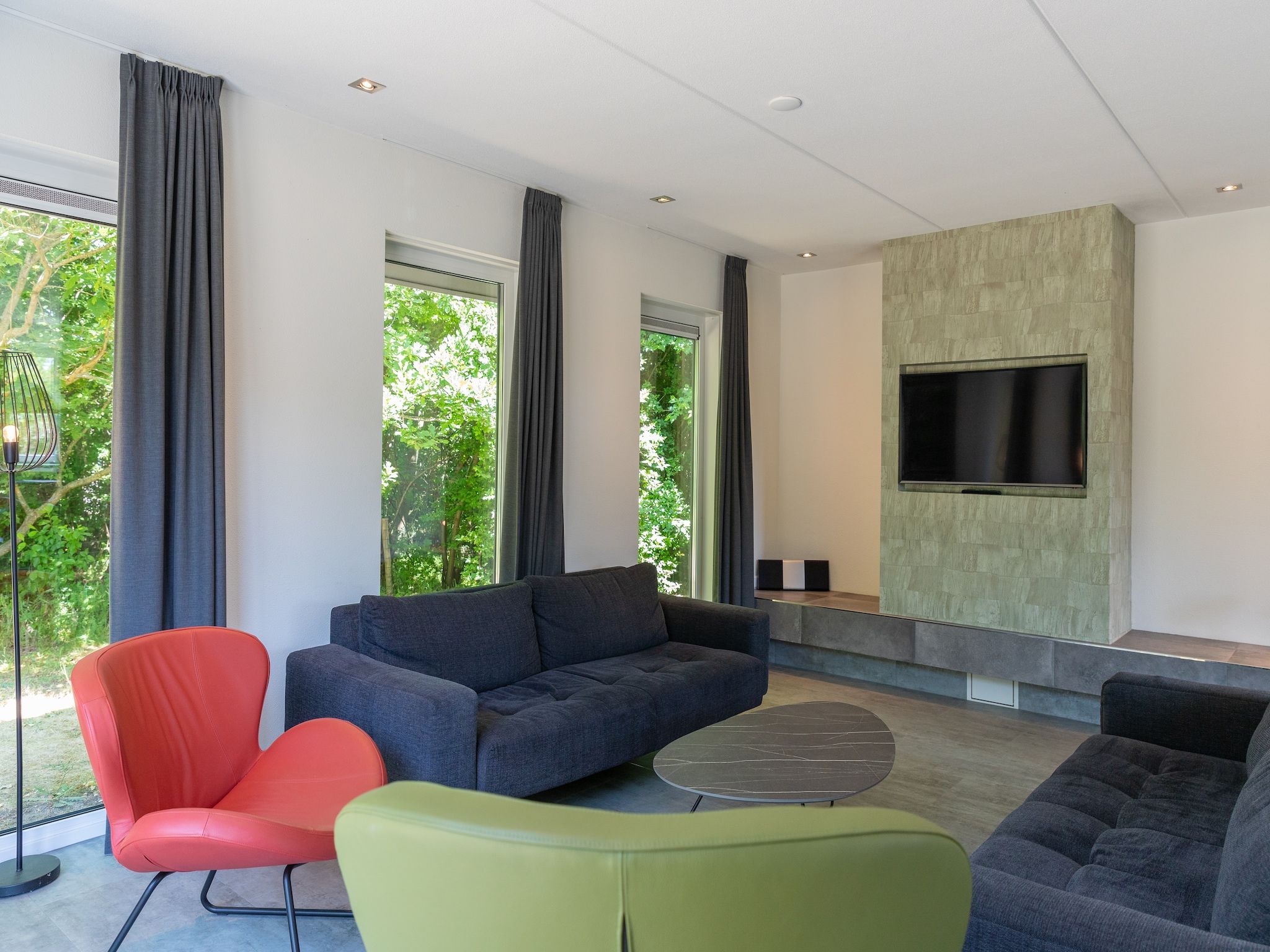 De woonkamer van Tempelier 39 in Den Burg-Texel