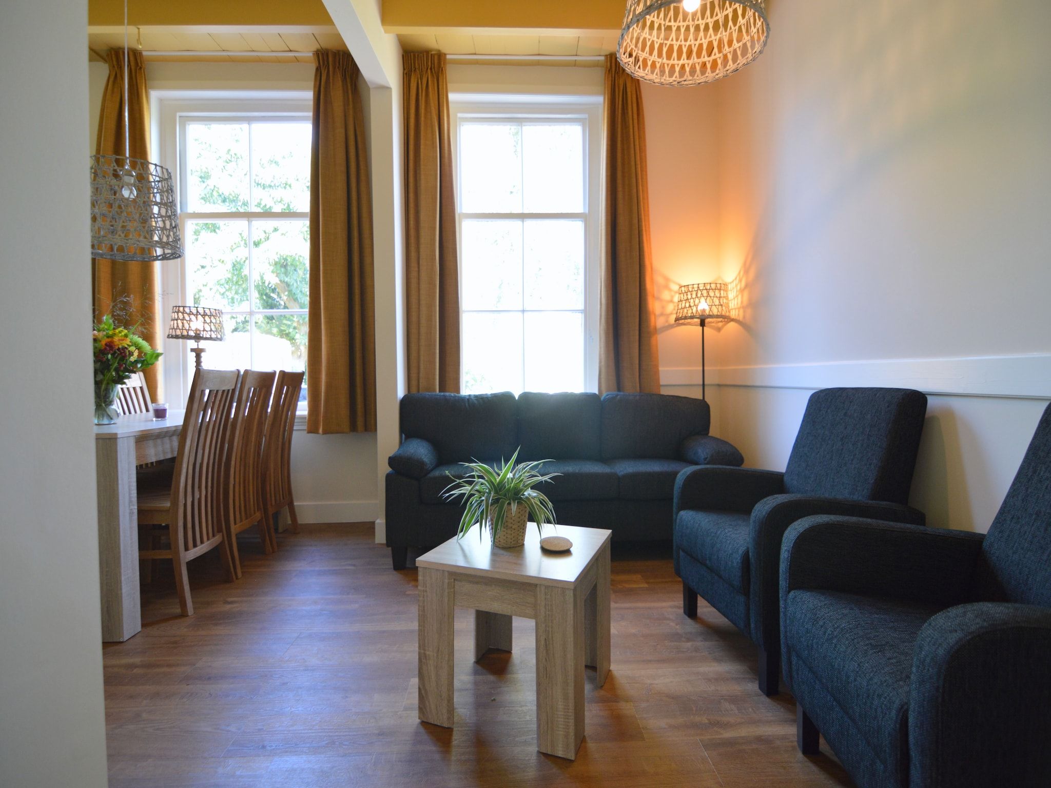 De woonkamer van Bakhuus in Geesteren