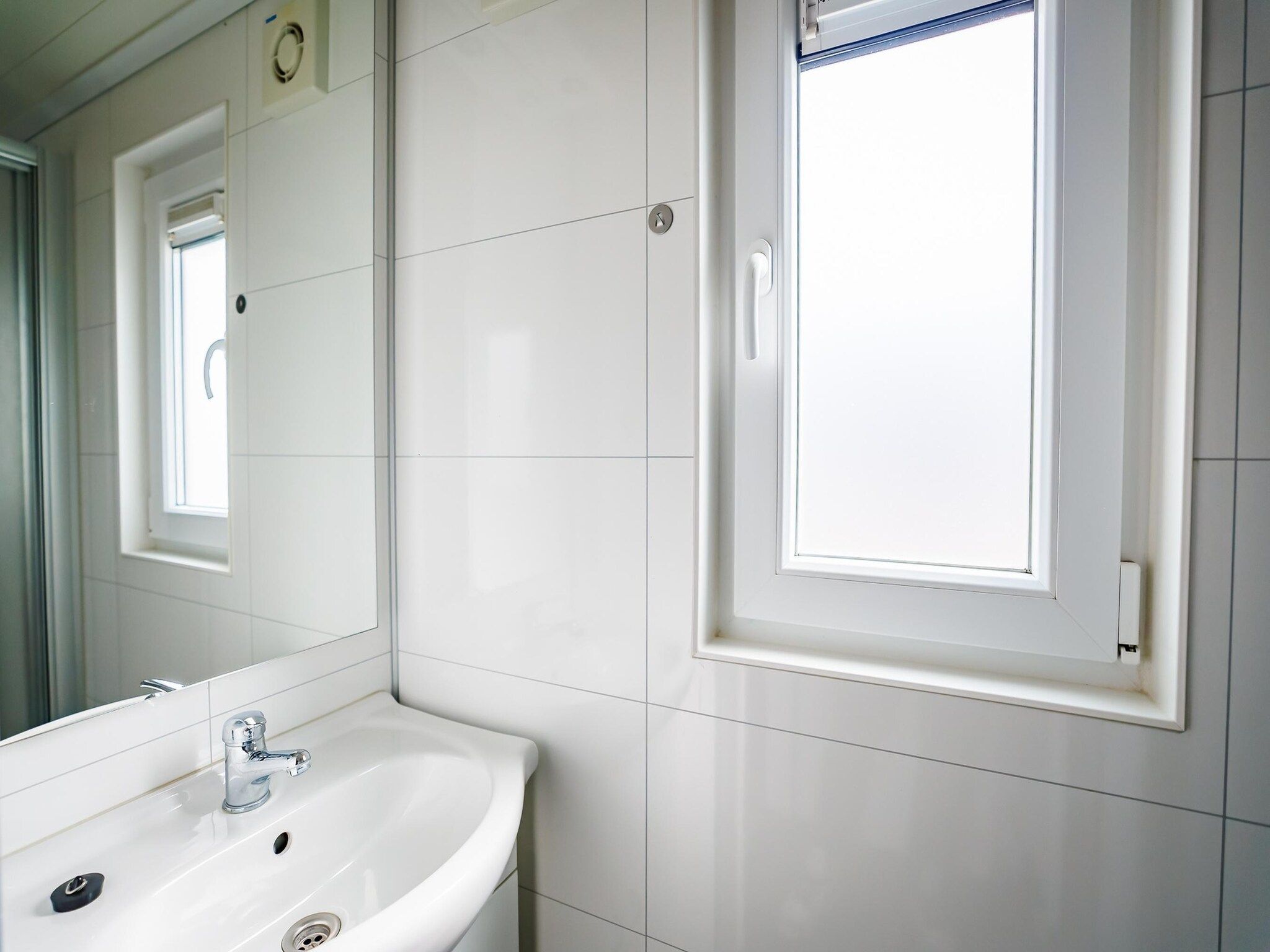 De badkamer van Vakantiepark Eiland van Maurik 2 in Maurik