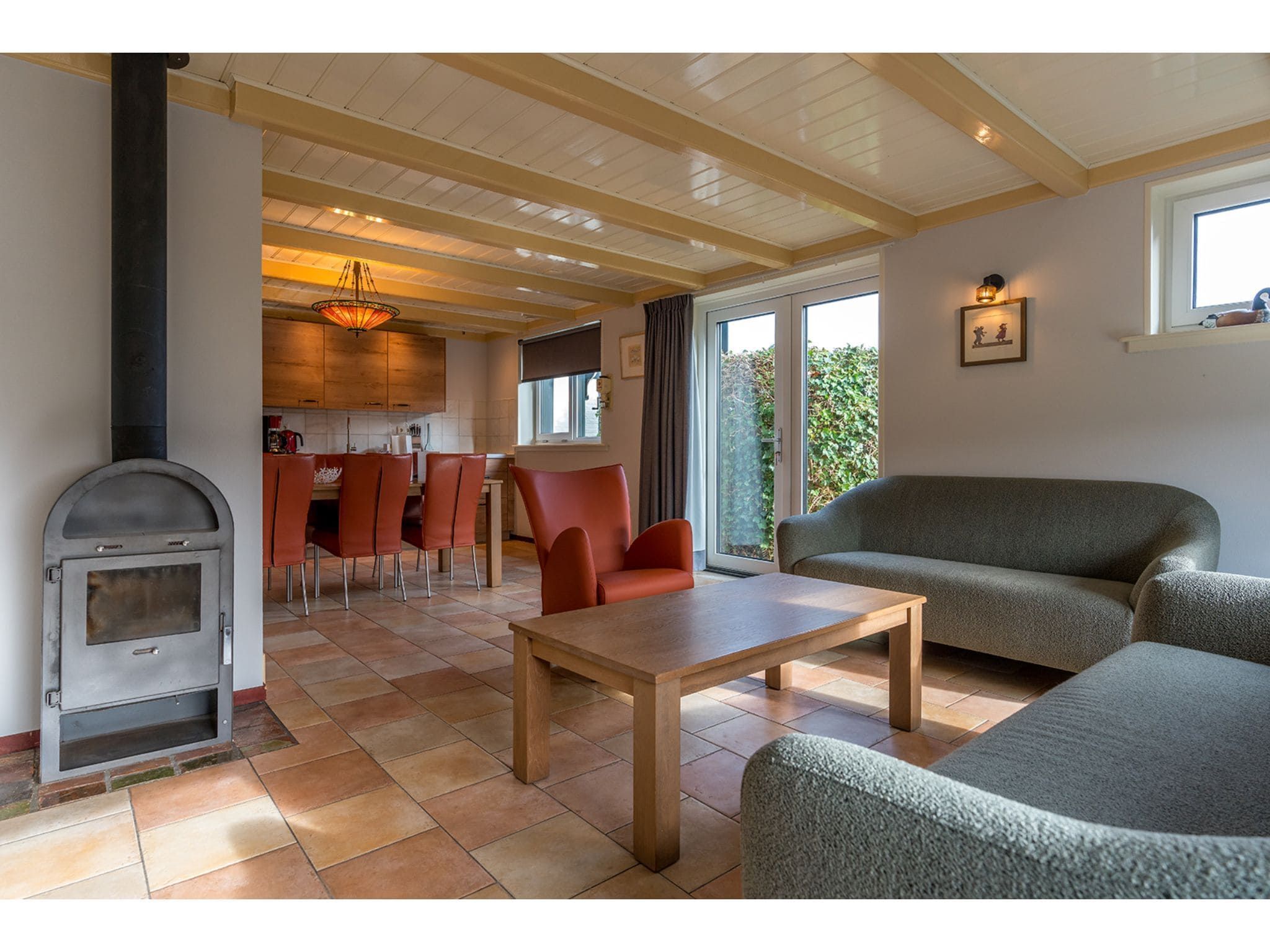 De woonkamer van Florijn 1 in Oost-Texel