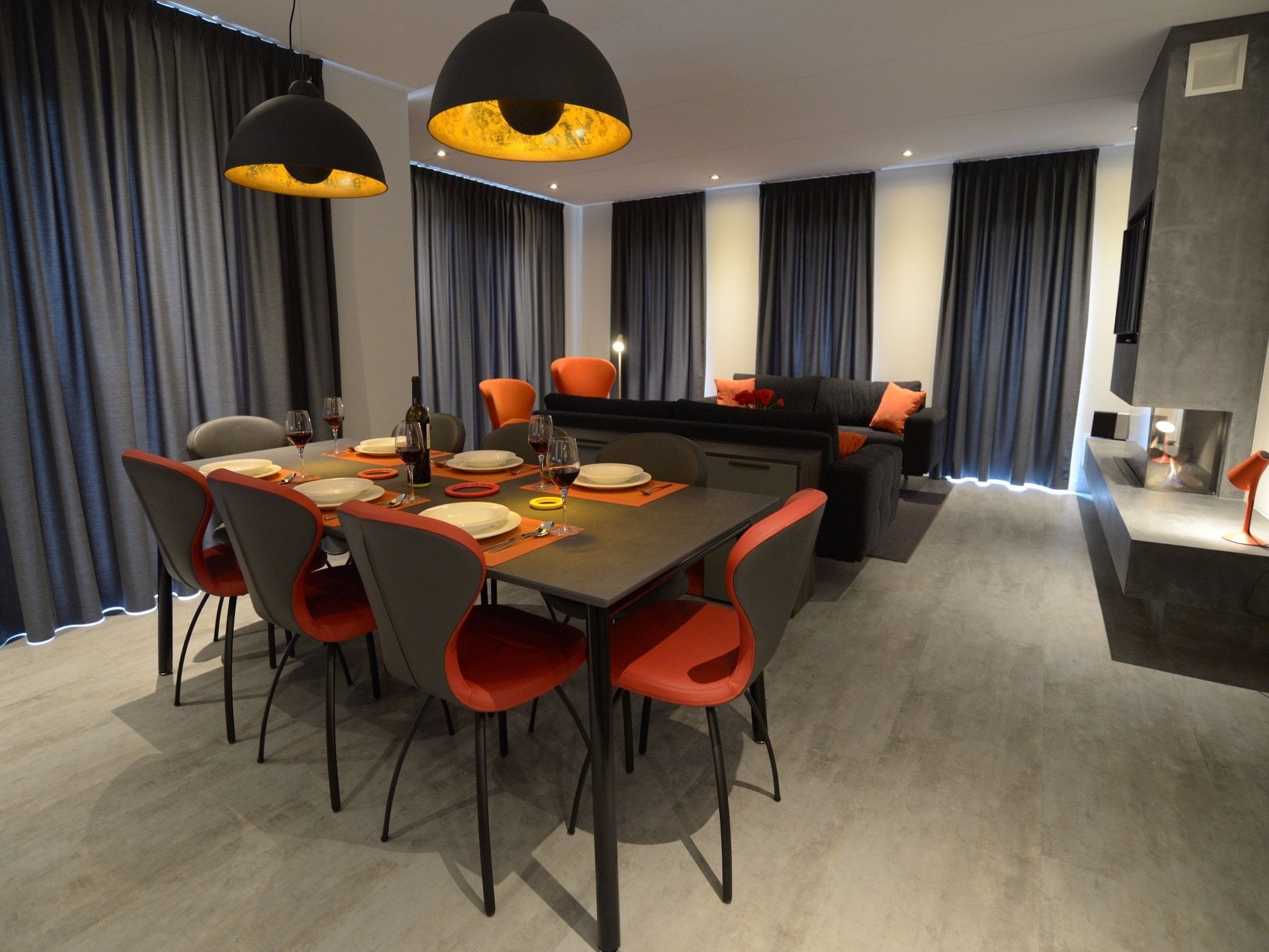 De woonkamer van Villa  Hoogeland 106L in De Koog-Texel