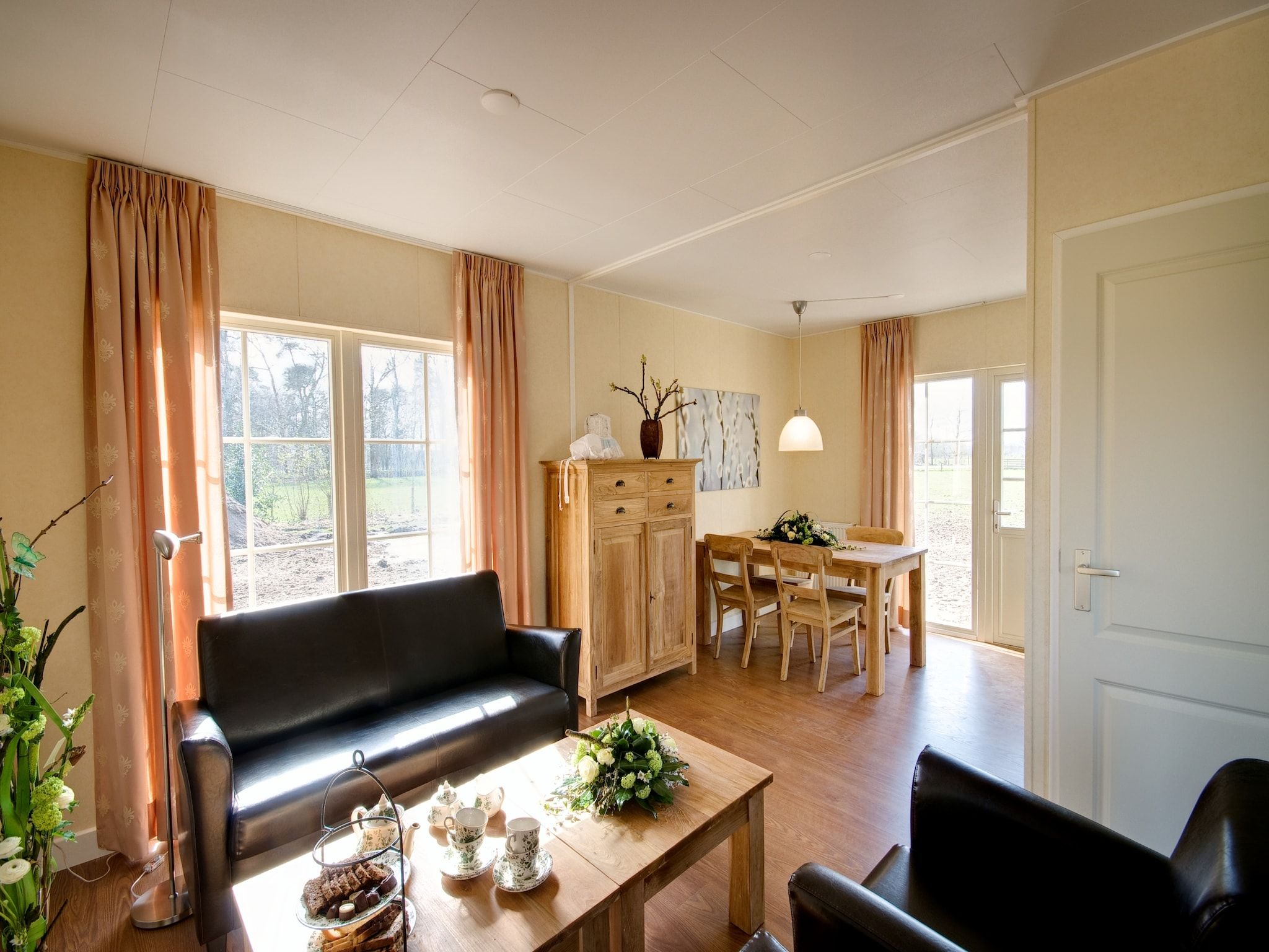 De woonkamer van Erve Woolderink in Wierden