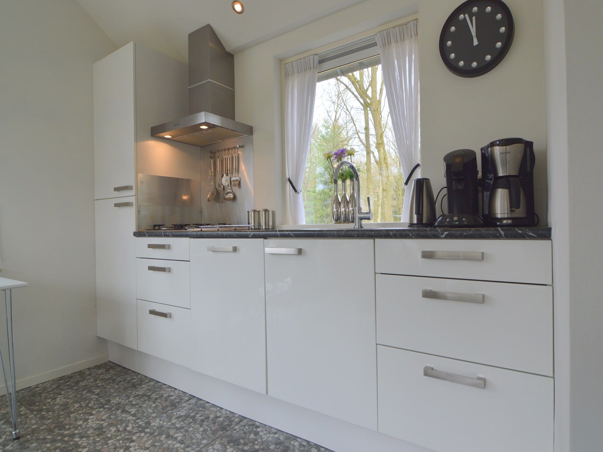 De keuken van Bungalow nummer 1 in Stramproy