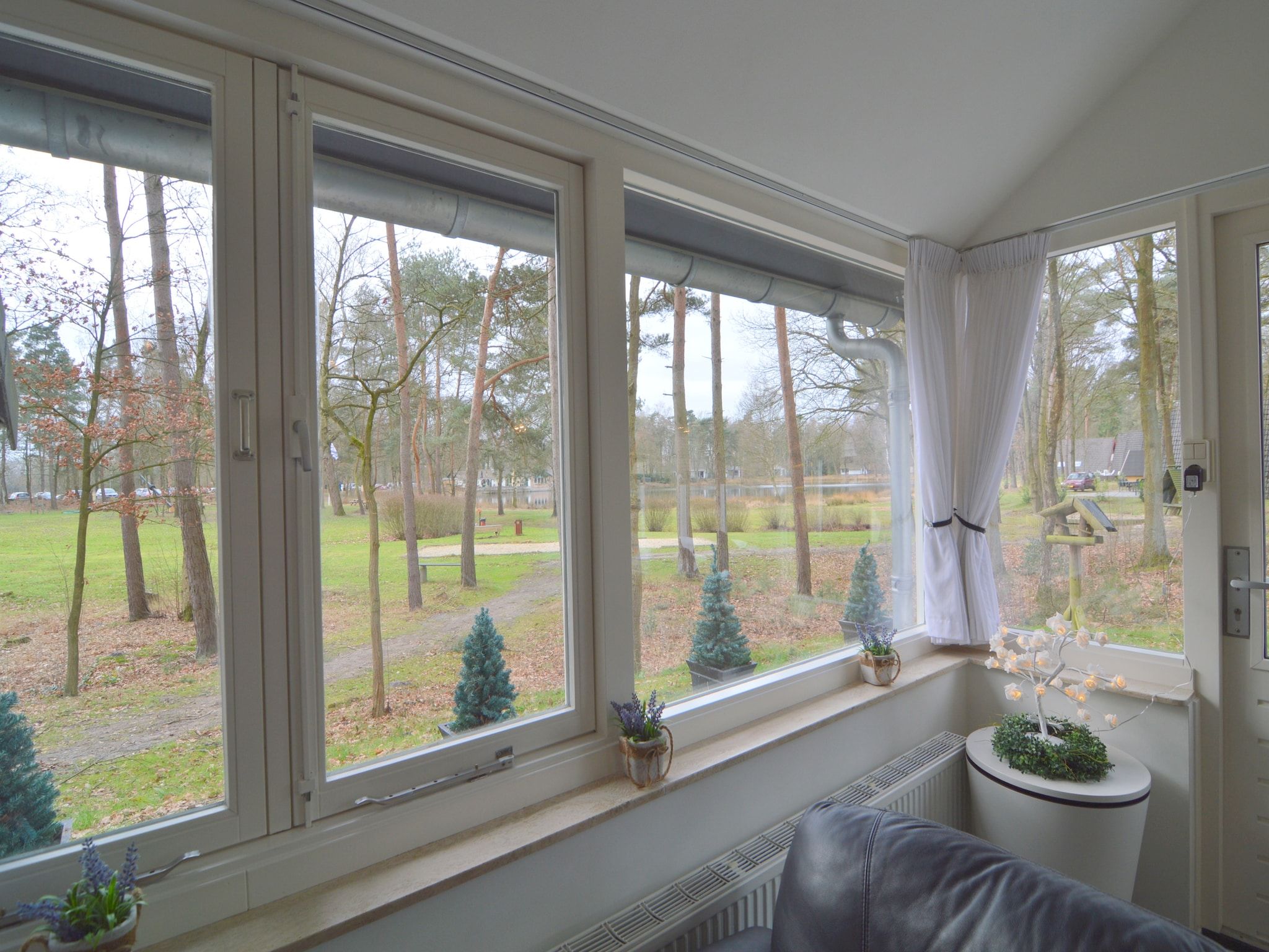 Het uitzicht vanaf Bungalow nummer 1 in Stramproy