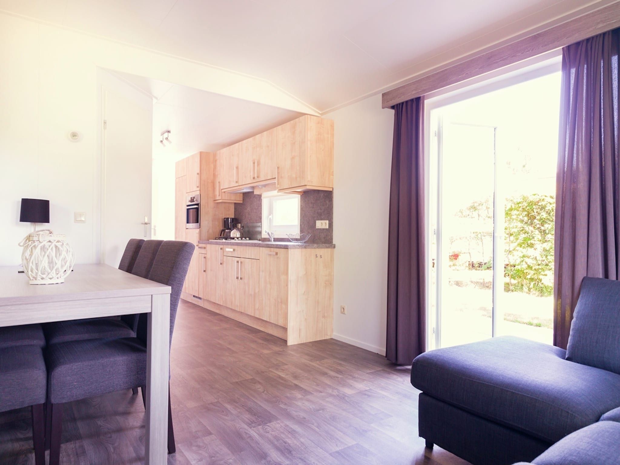 De keuken van Vakantiepark Mölke 11 in Zuna