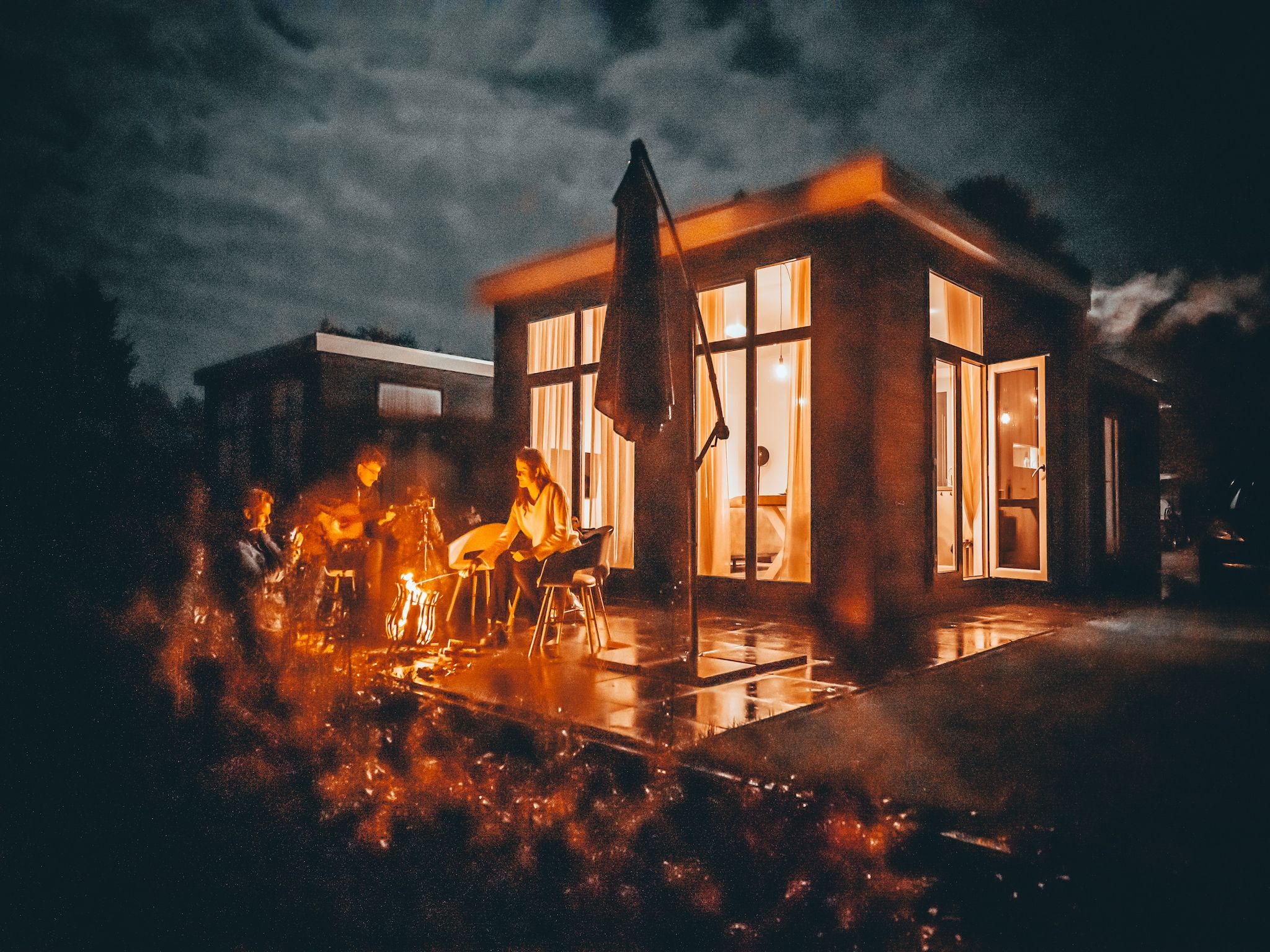 Het uitzicht vanaf Vakantiepark Mölke 14 in Zuna