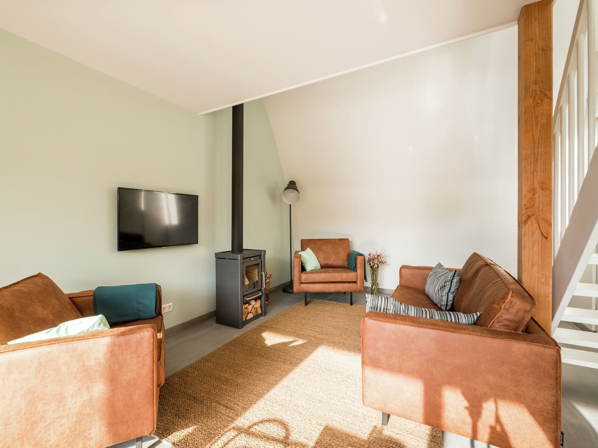 De woonkamer van Noordzee Resort Vlissingen 1 in Vlissingen