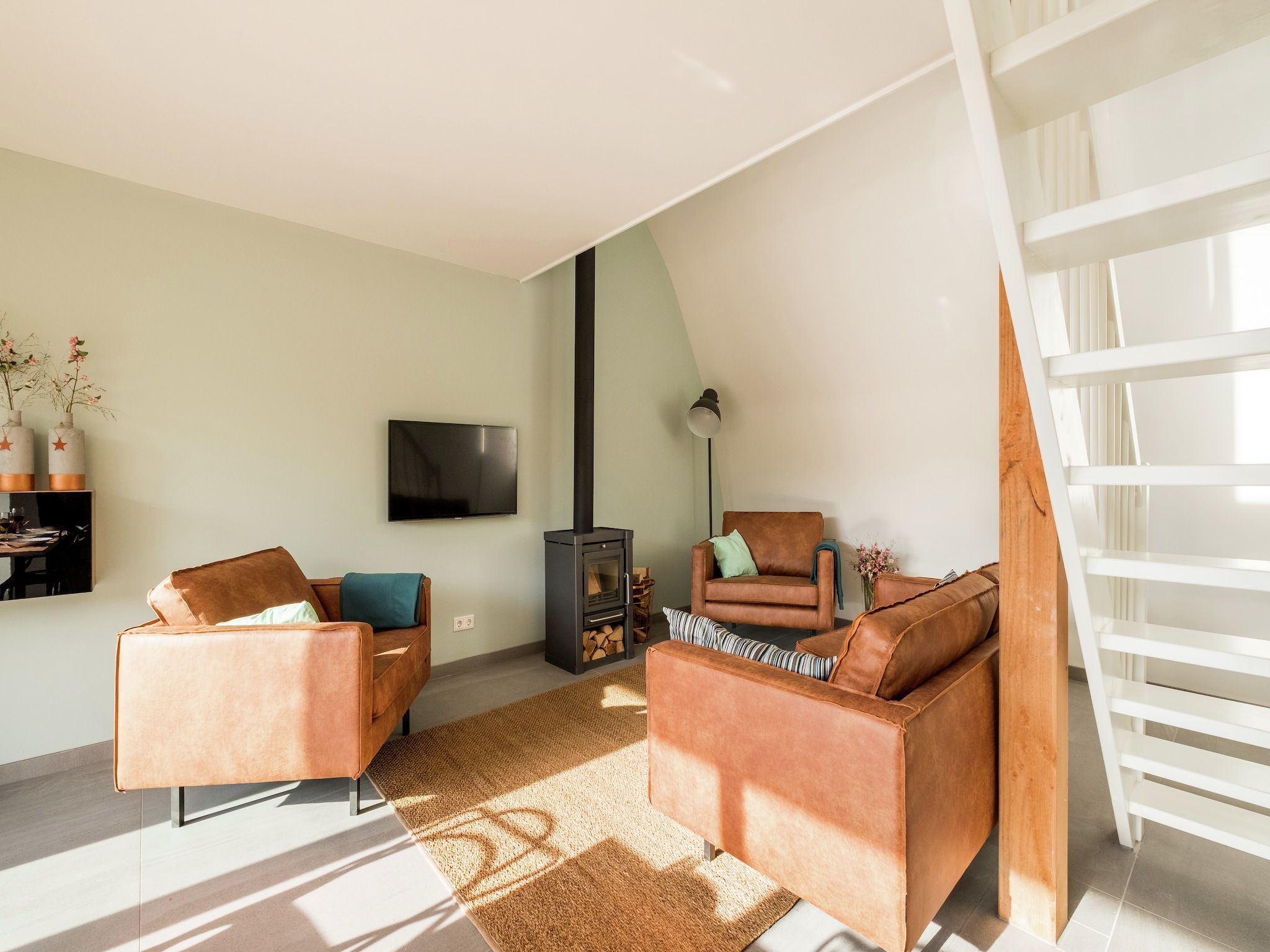 De woonkamer van Noordzee Resort Vlissingen 1 in Vlissingen