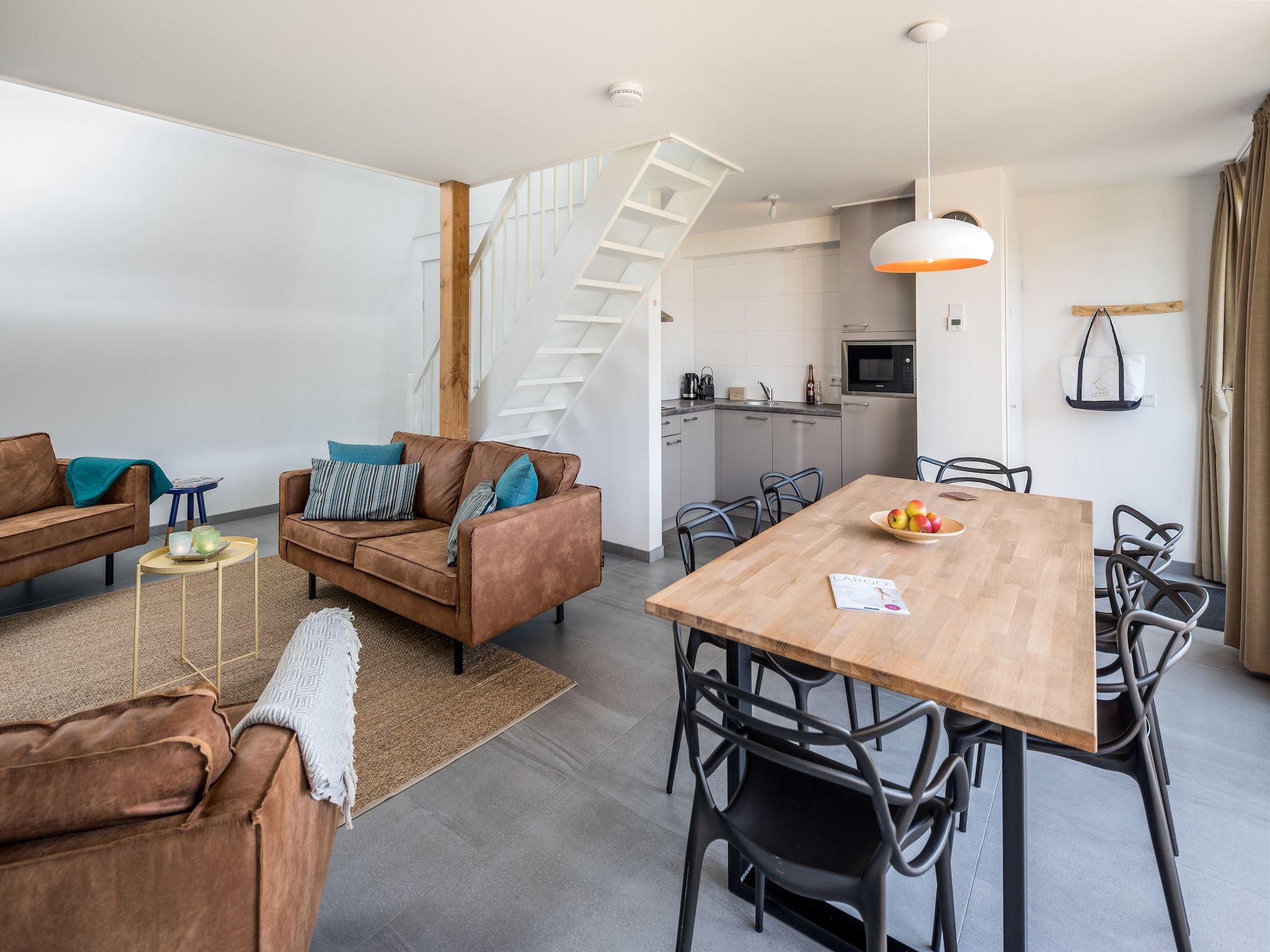 De woonkamer van Noordzee Resort Vlissingen 1 in Vlissingen