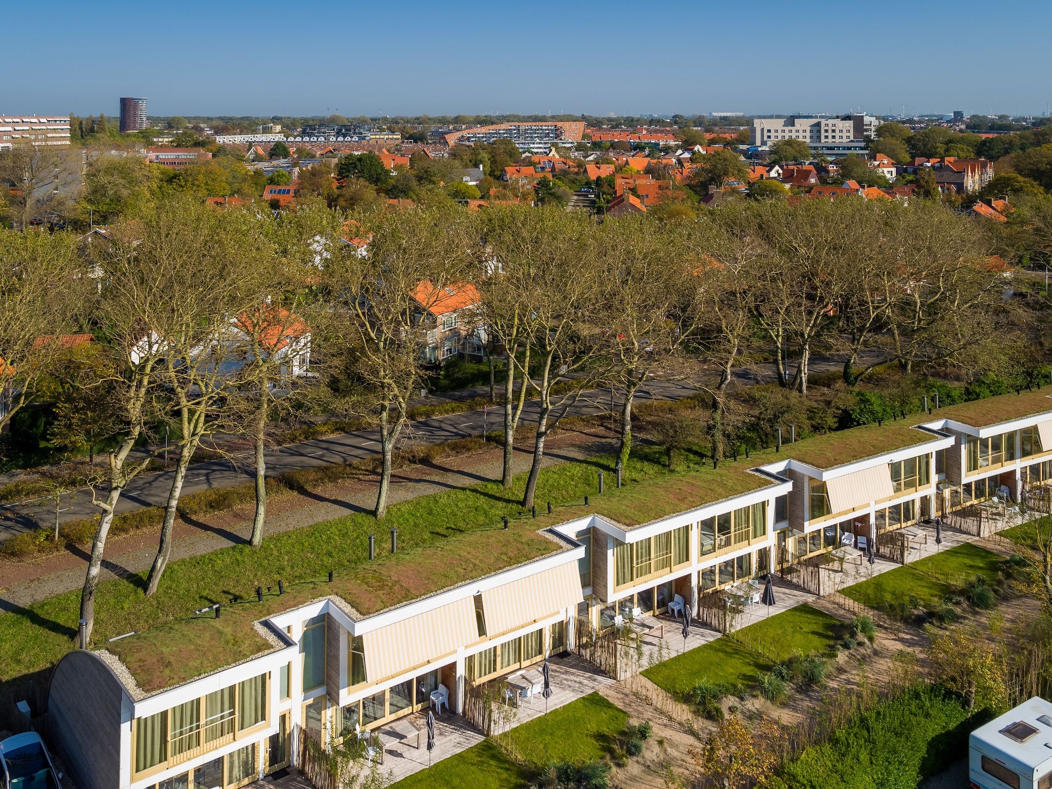 De buitenkant van Noordzee Resort Vlissingen 1 in Vlissingen