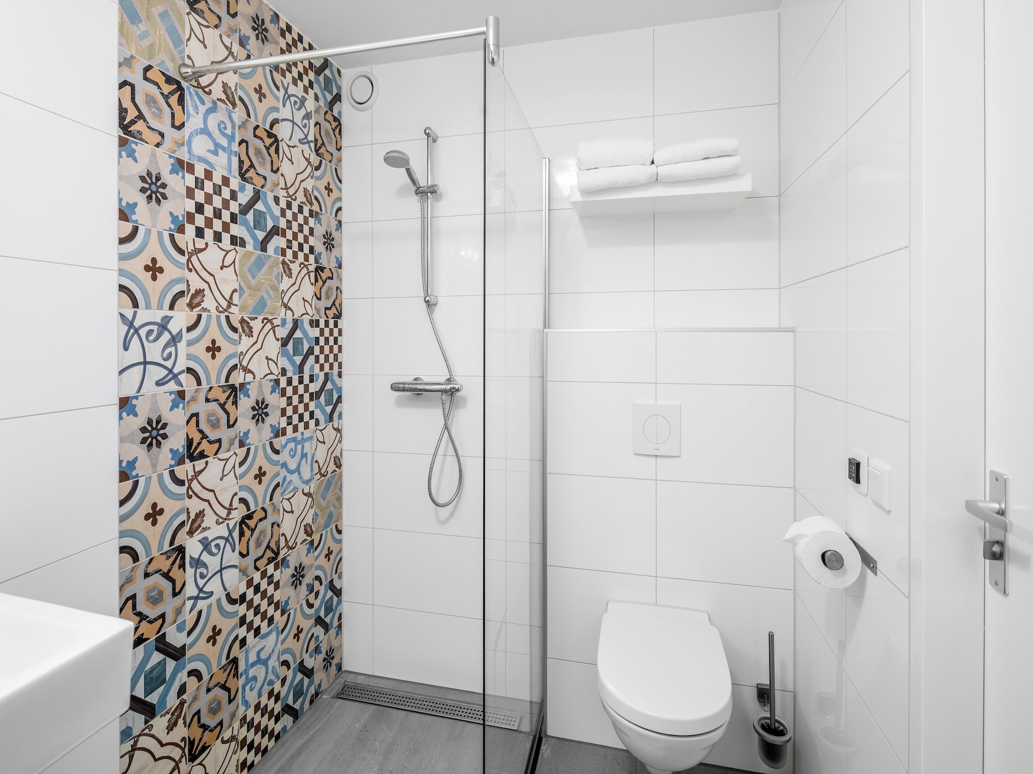 De badkamer van Noordzee Resort Vlissingen 1 in Vlissingen