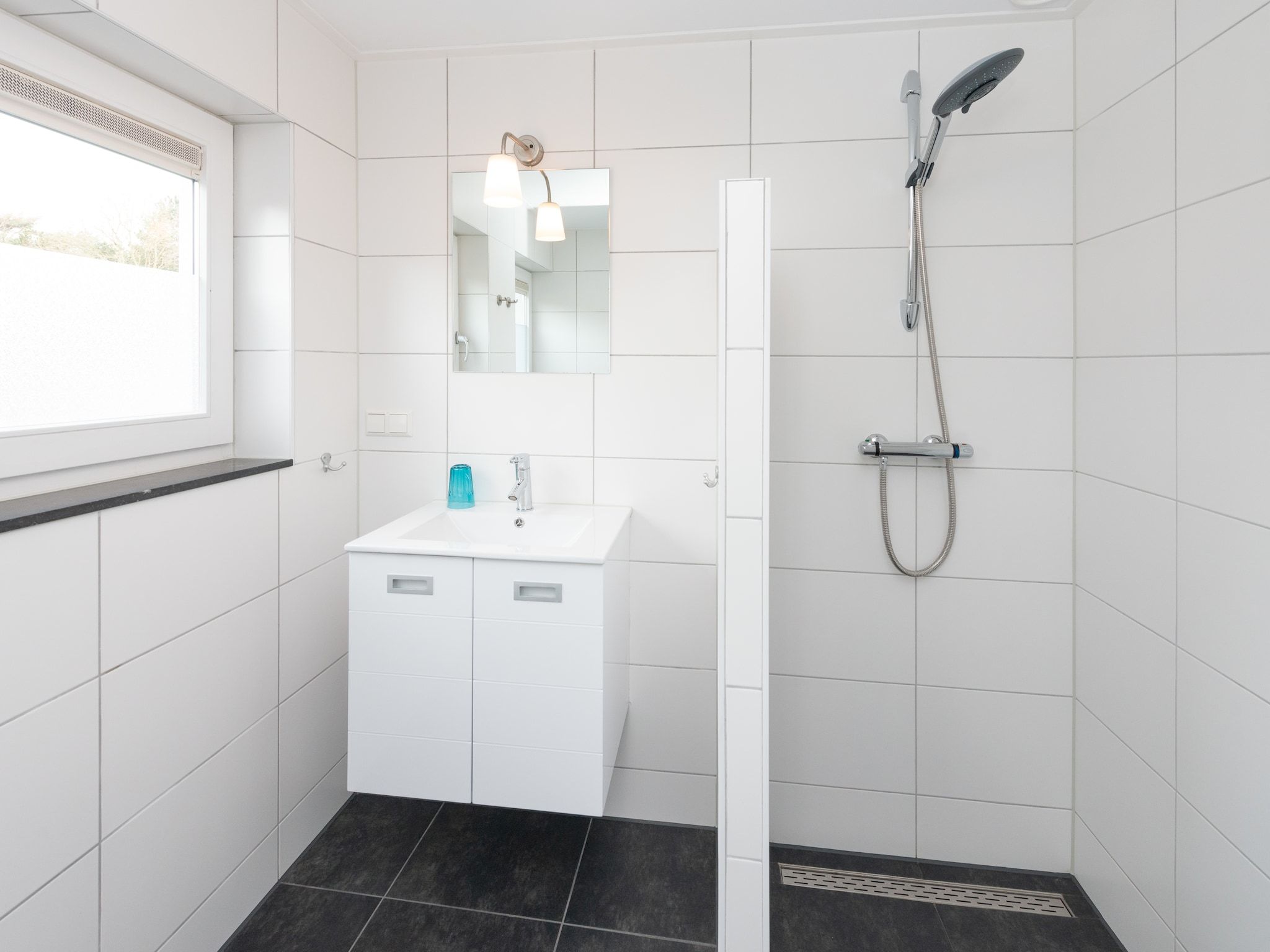 De badkamer van De Beukelaar 4 pers in Schoorl