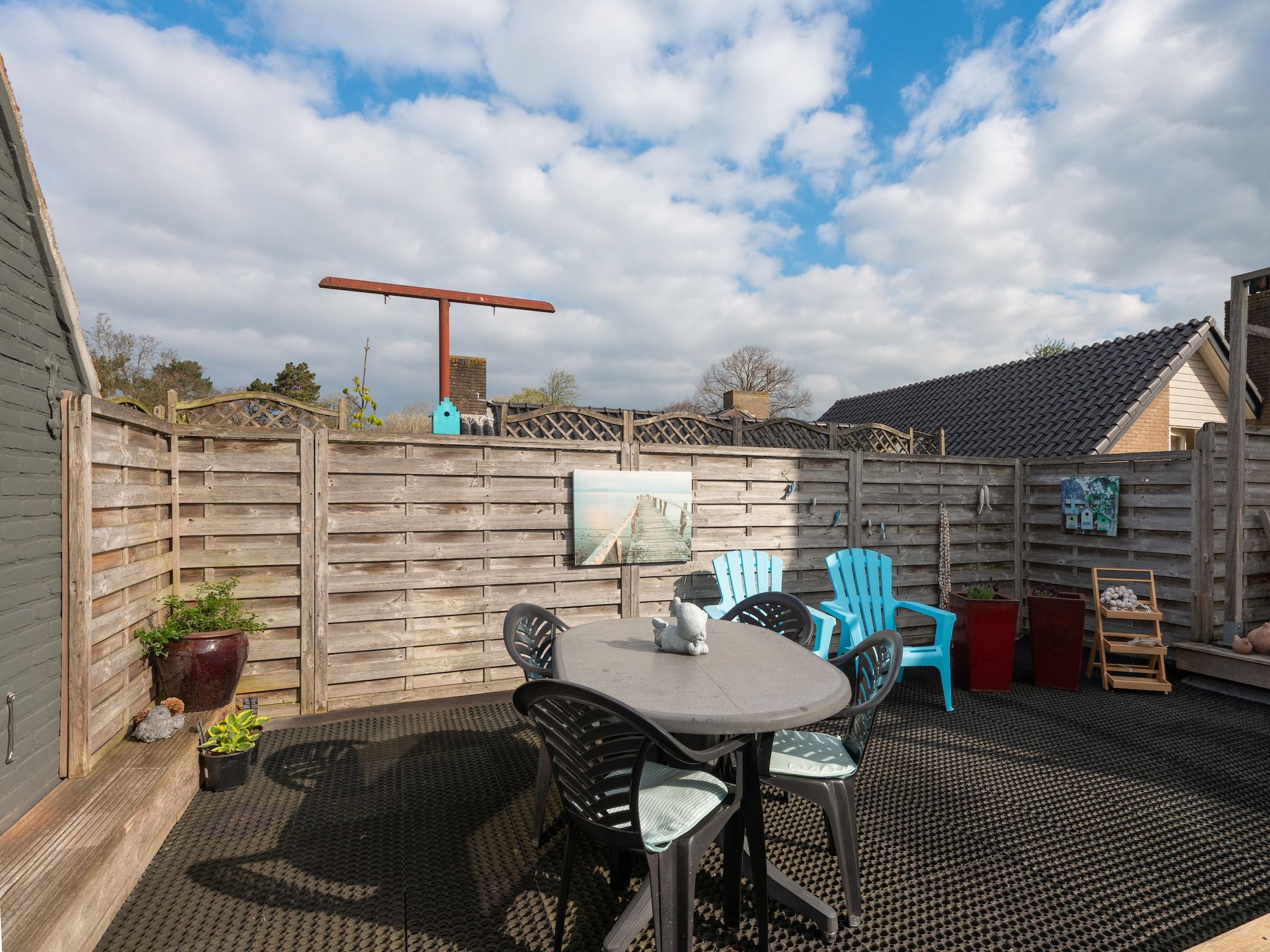 Het terras van De Beukelaar 4 pers in Schoorl