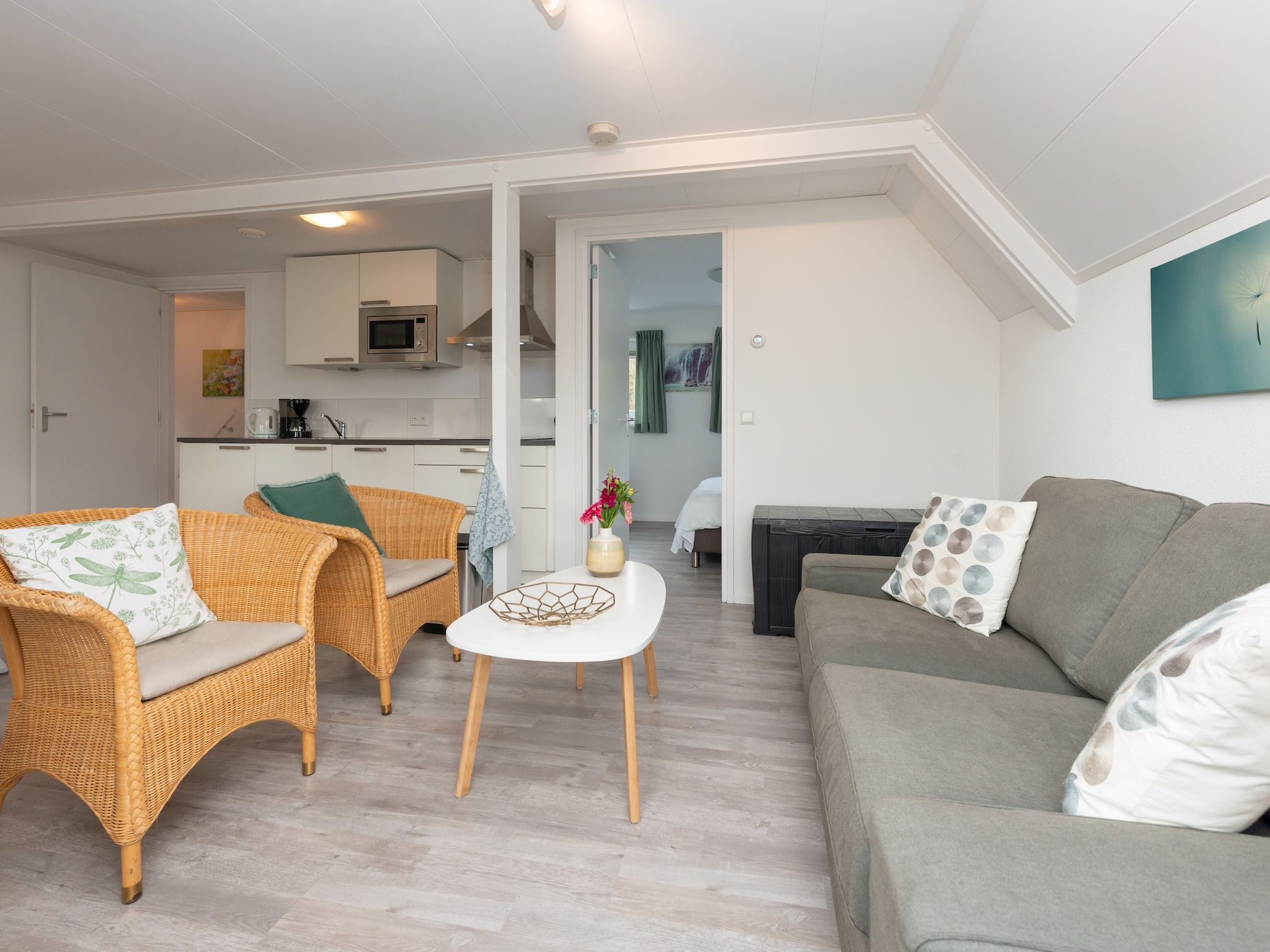 De woonkamer van De Beukelaar 4 pers in Schoorl