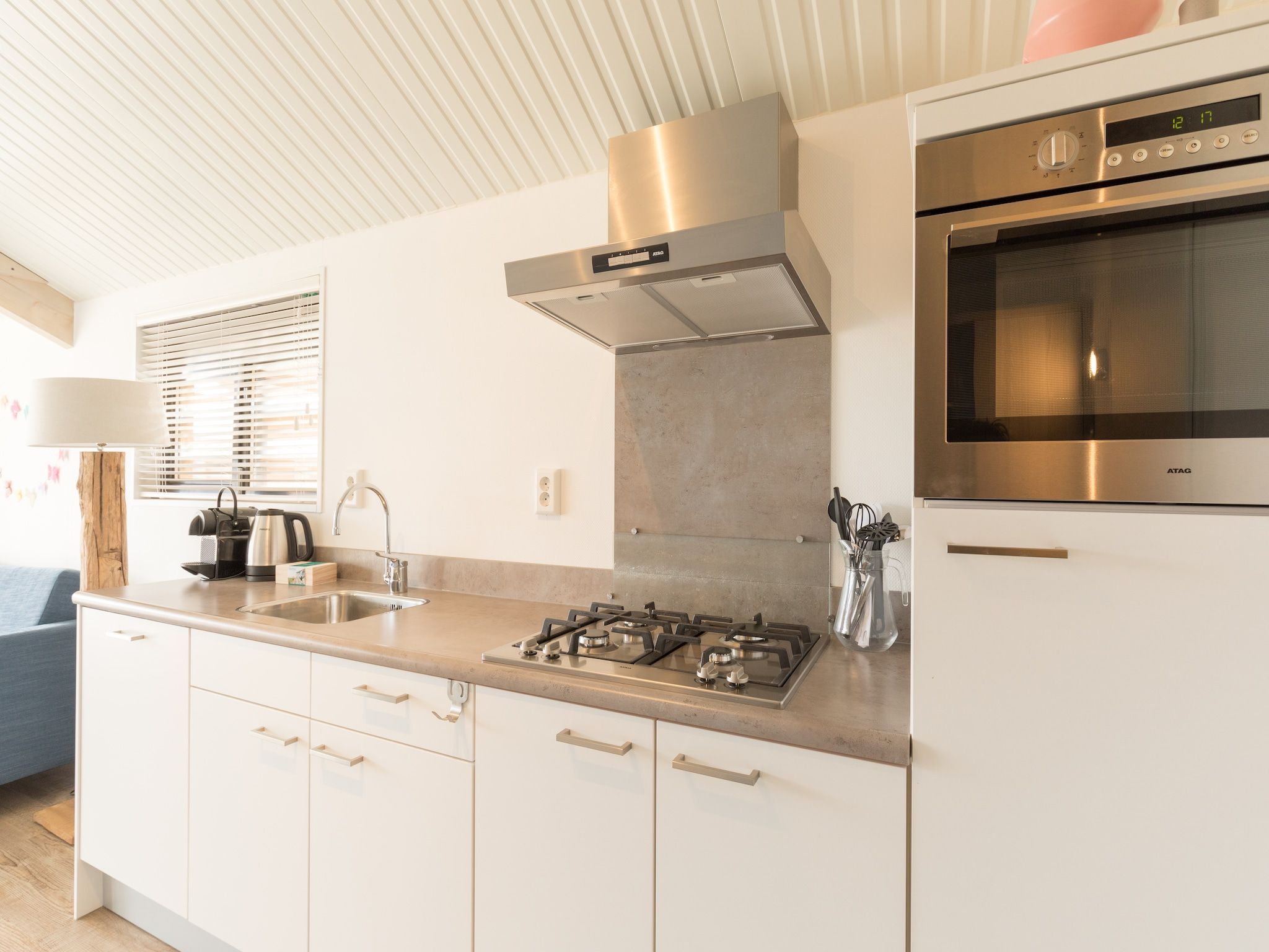 De keuken van Sea Lodges Ameland 1 in Hollum