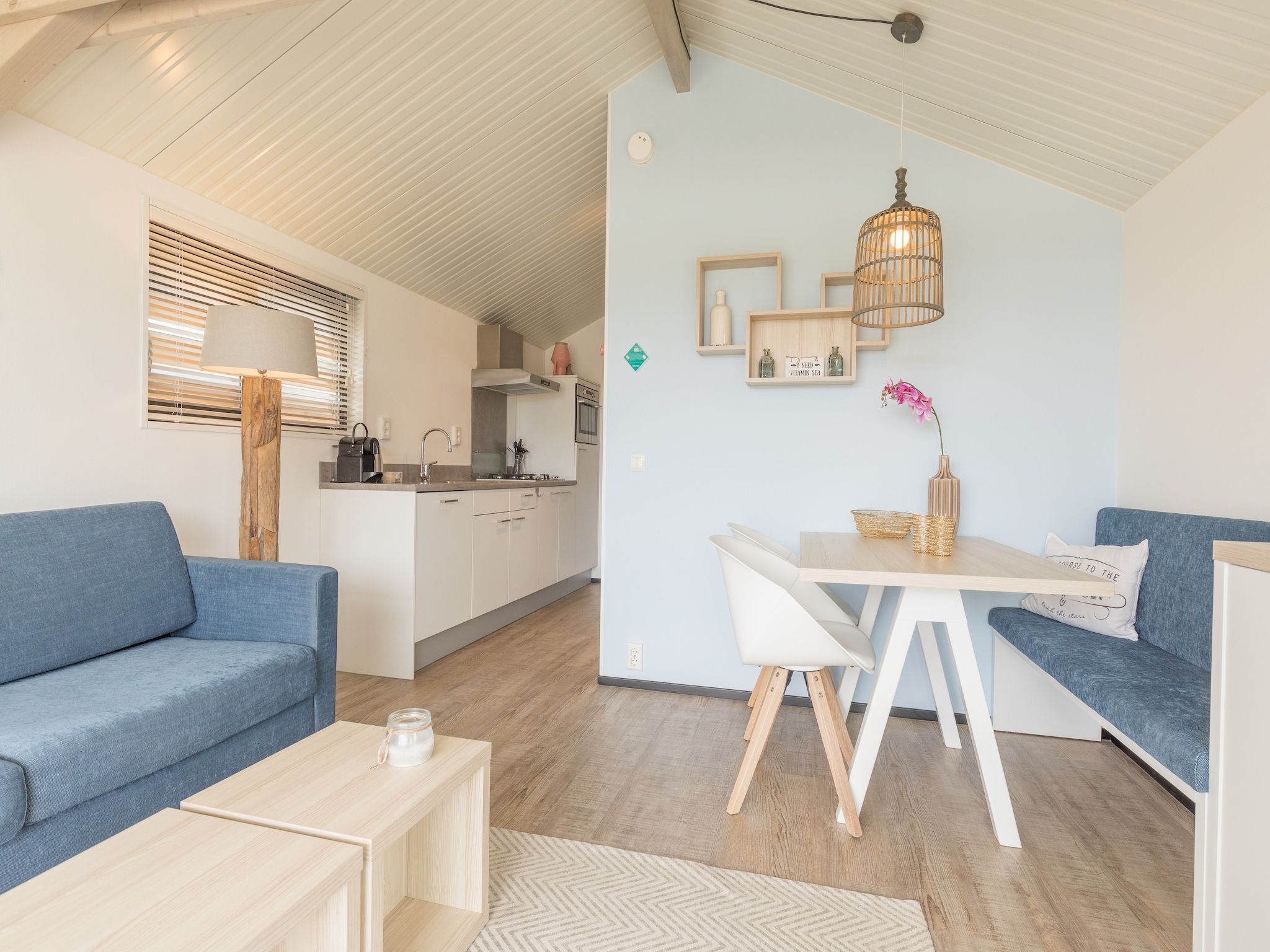 De eetkamer van Sea Lodges Ameland 1 in Hollum