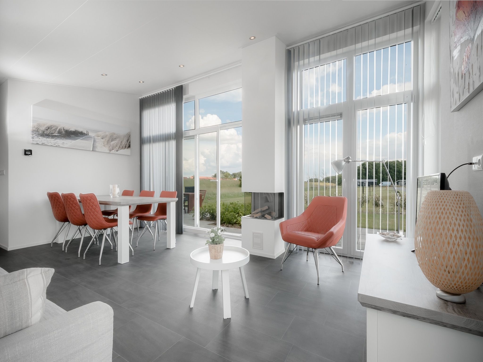 De woonkamer van Water Resort Oosterschelde 69 in Wemeldinge