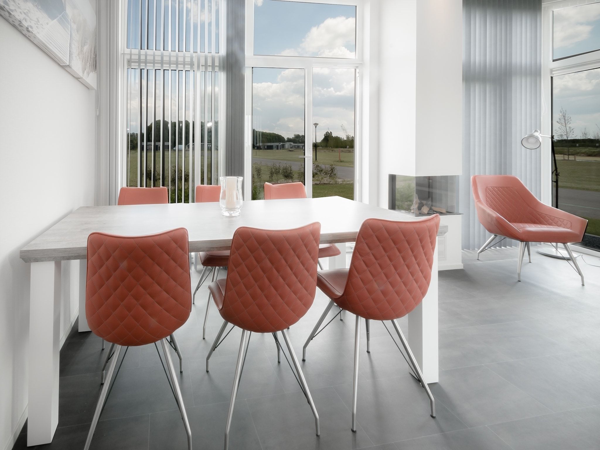 De woonkamer van Water Resort Oosterschelde 69 in Wemeldinge