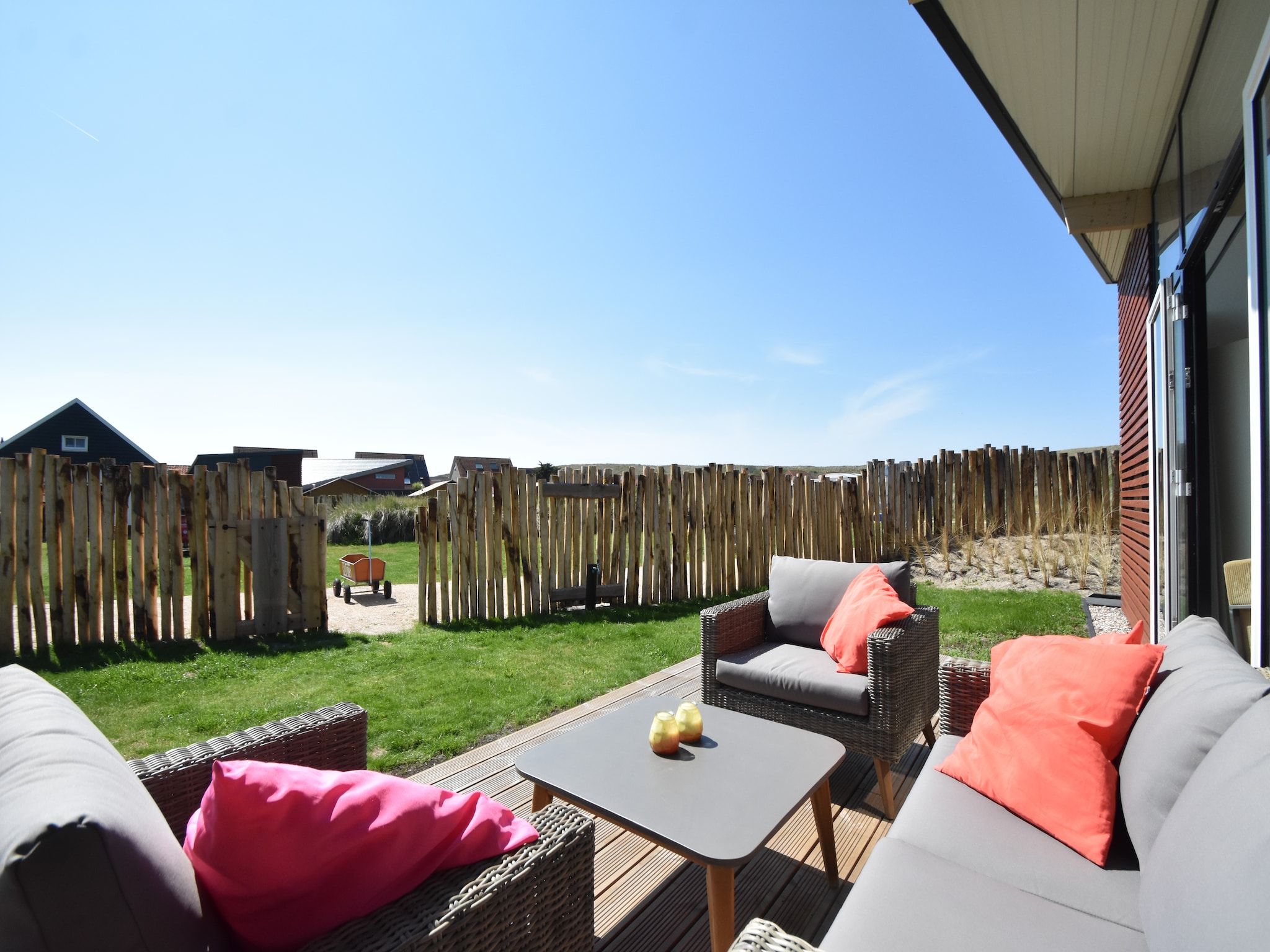 Het uitzicht vanaf Quality Lodge aan de Duinen in Callantsoog