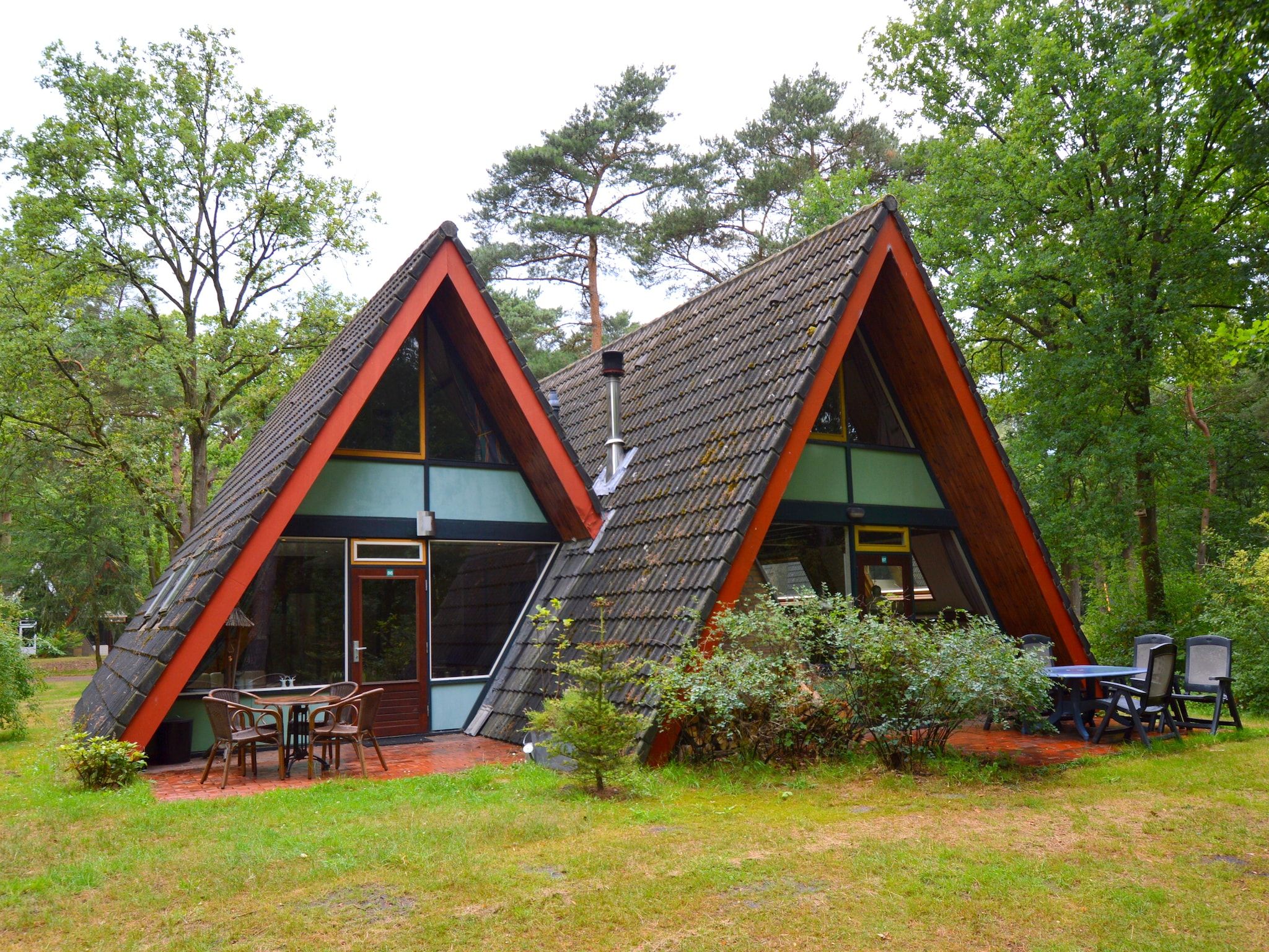 De buitenkant van Bungalow 86 in Stramproy