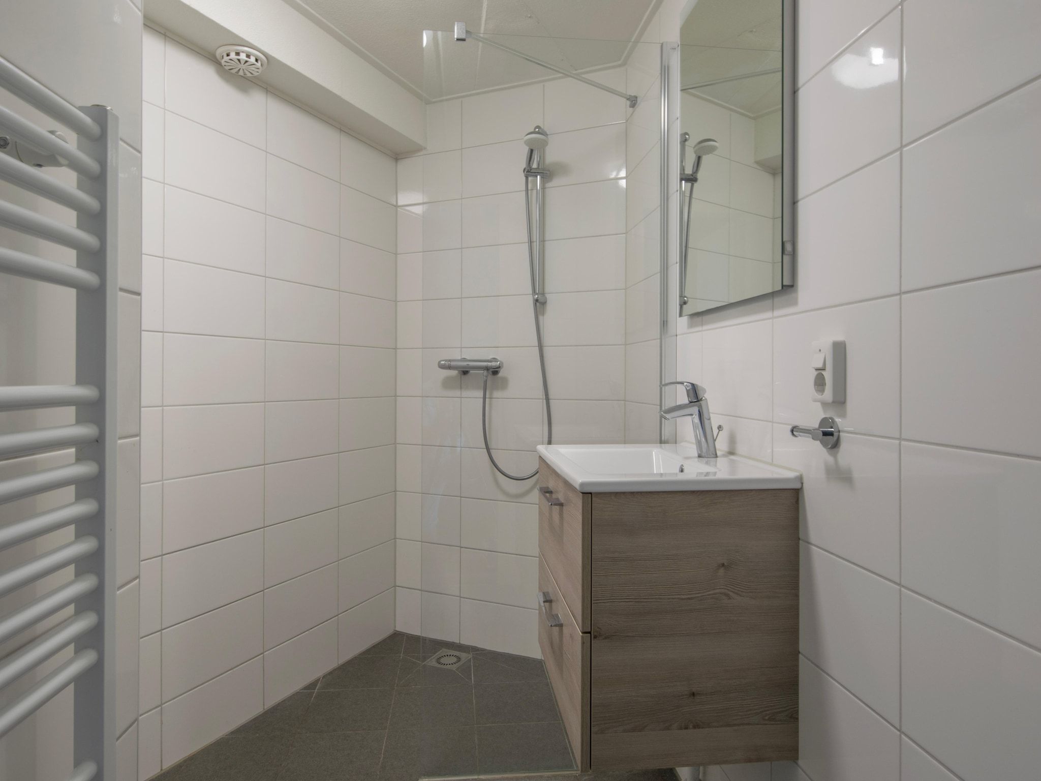 De badkamer van Vakantiepark Hof Domburg 10 in Domburg