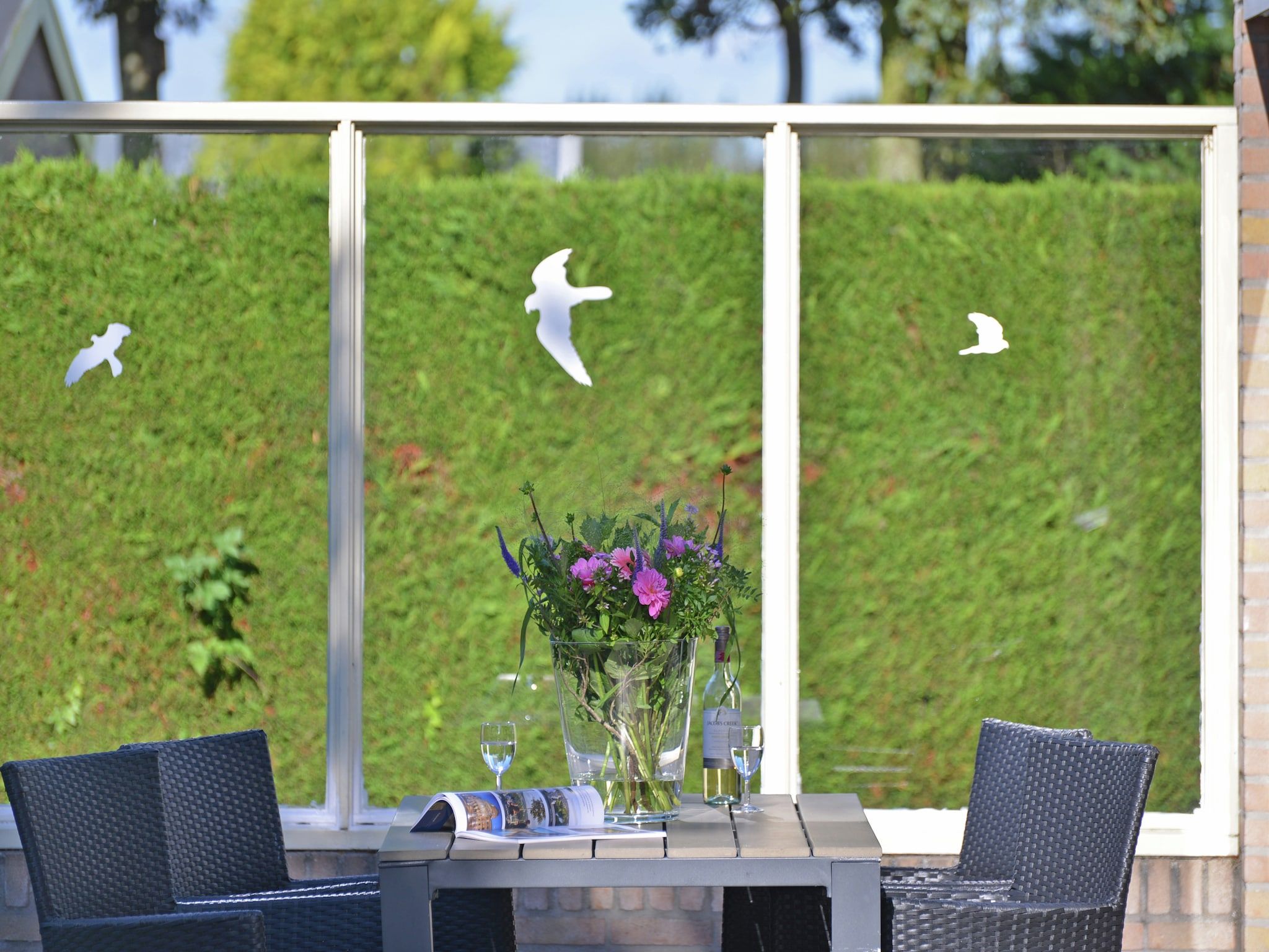 De tuin van Saturnuslaan 14 in Kamperland