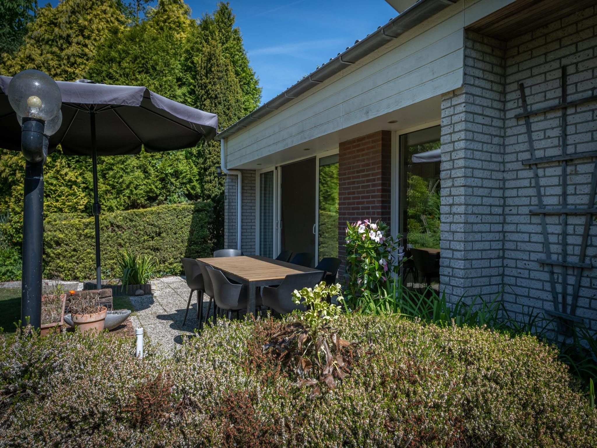 De tuin van Wilgenlaan 1 in Kamperland