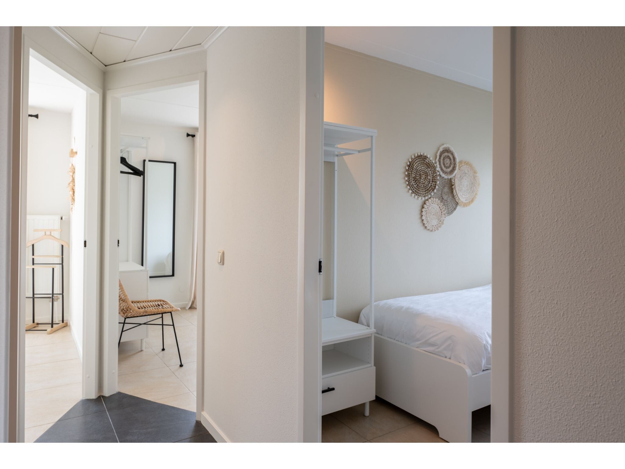 Een slaapkamer van Veerdam 42 in Kortgene