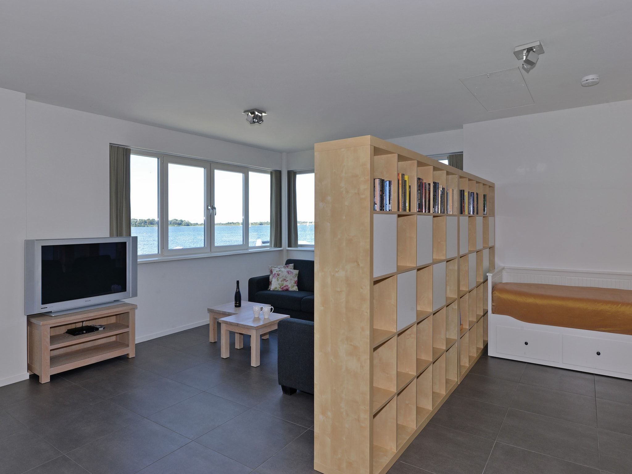 De woonkamer van Appartement 4b - Schotsman Watersport in Kamperland