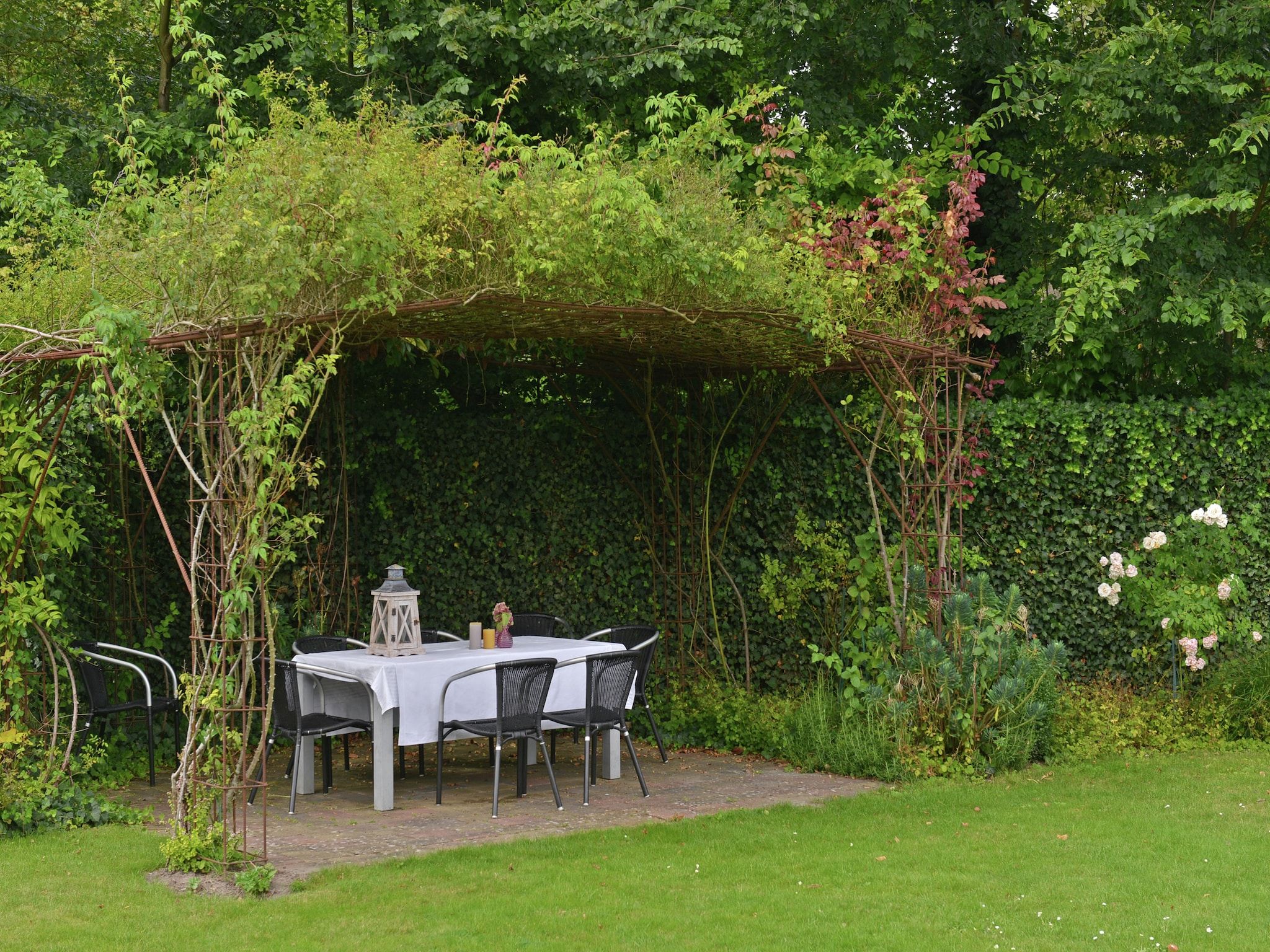 De tuin van Wilgenlaan 15 in Kamperland