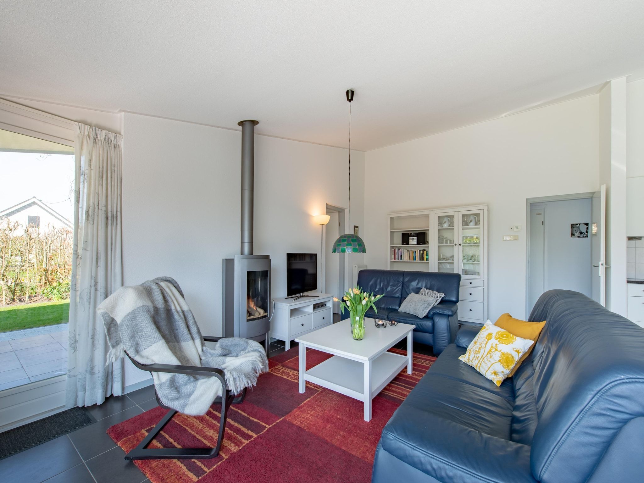 De woonkamer van Cypressenlaan 18 in Kamperland
