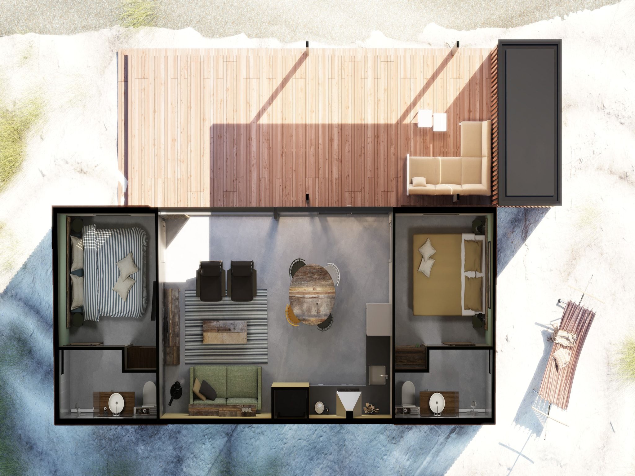 Voorzieningen bij Sea Lodges Ameland 3 in Hollum